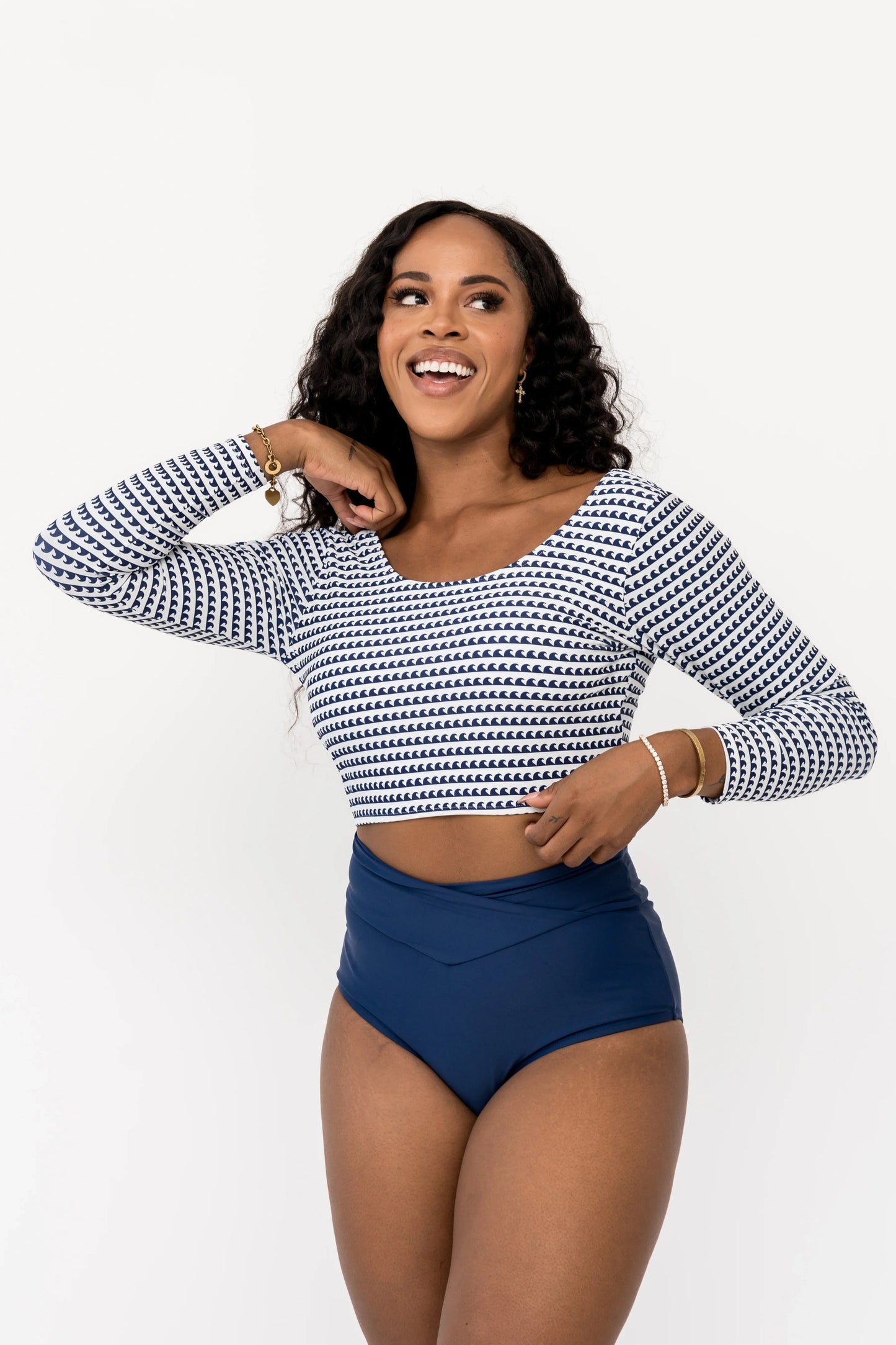  Surfer Top | Navy Wave