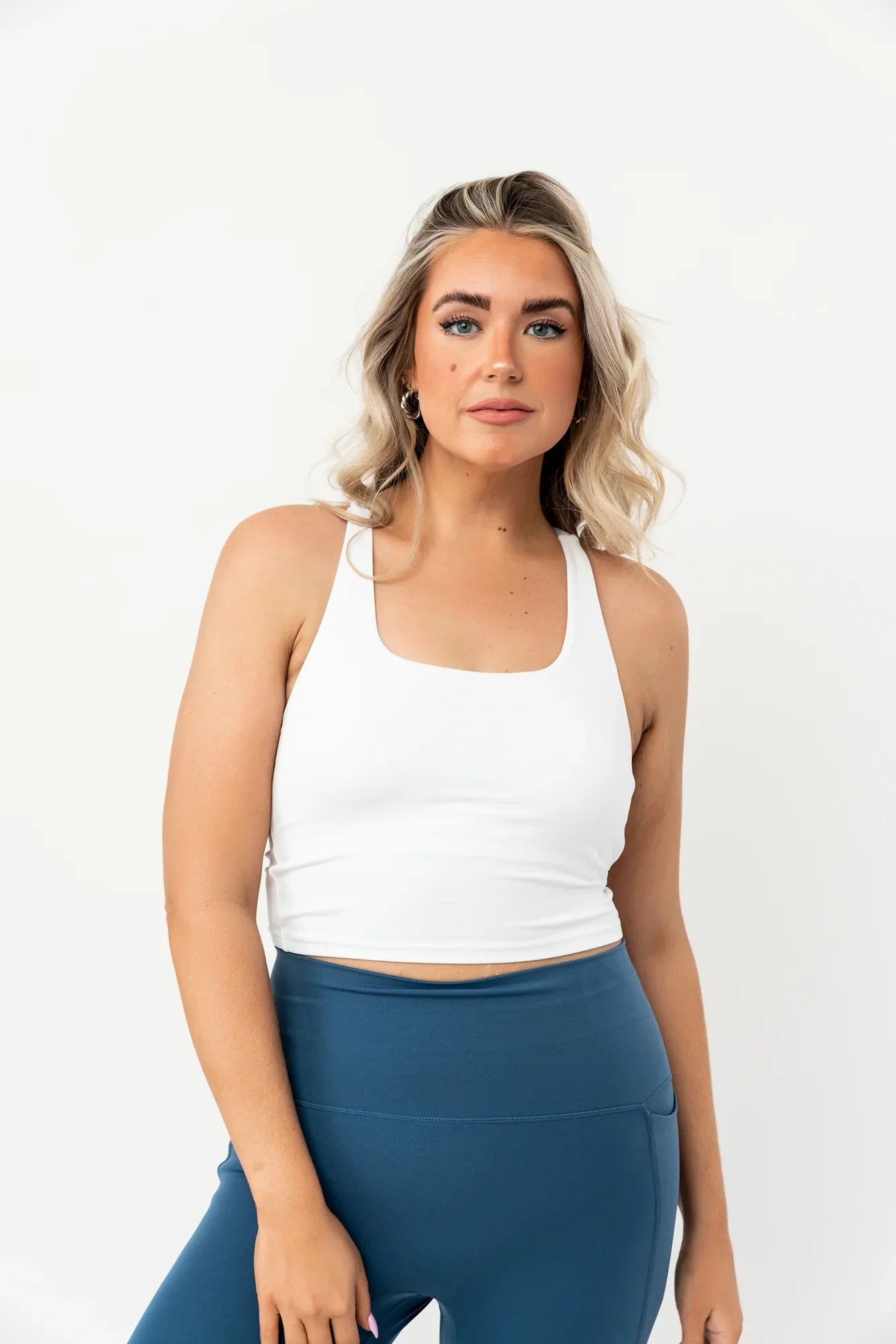  Serenity Long Line Tank | White