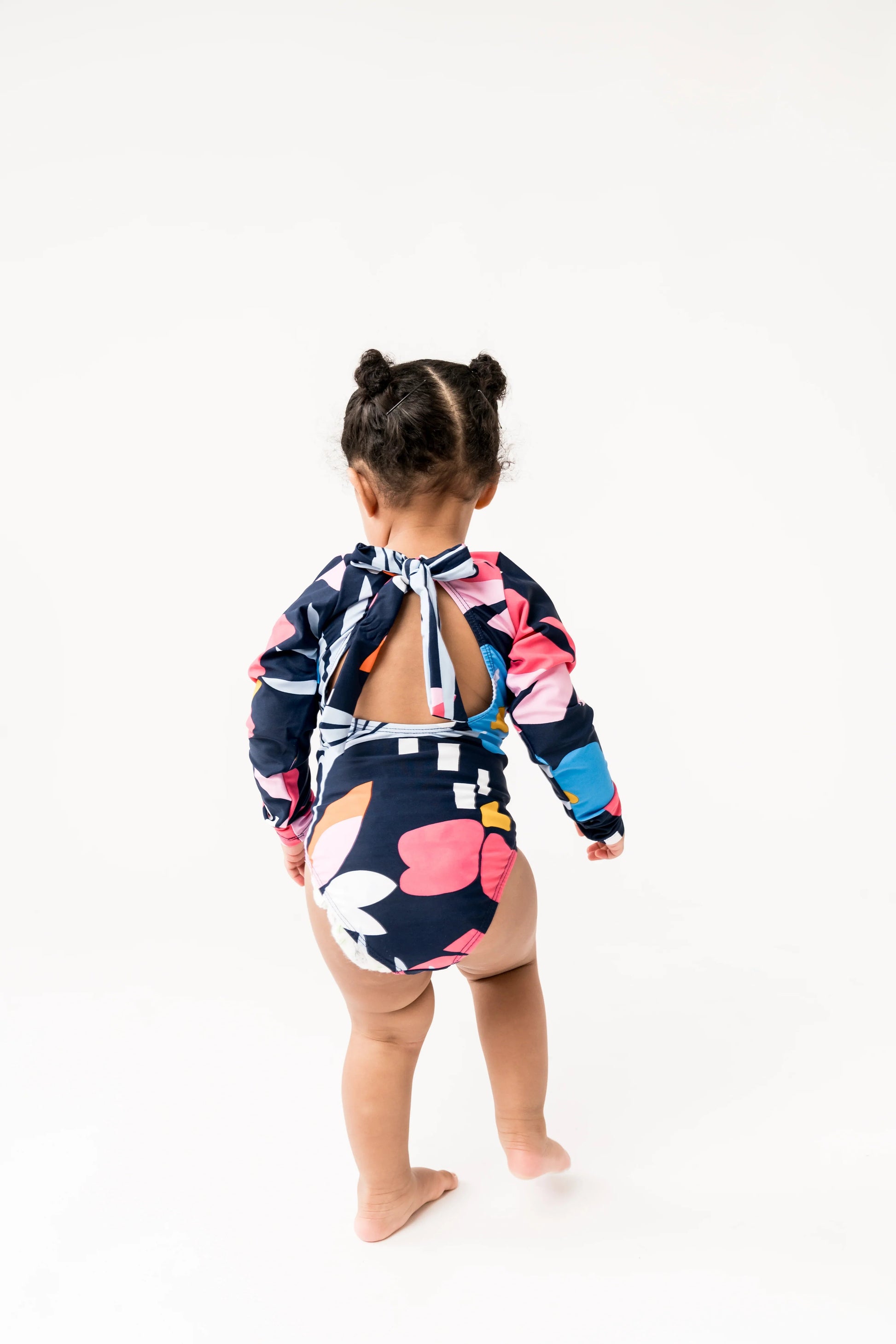  Mini Surfer Girl One Piece | Blue Floral