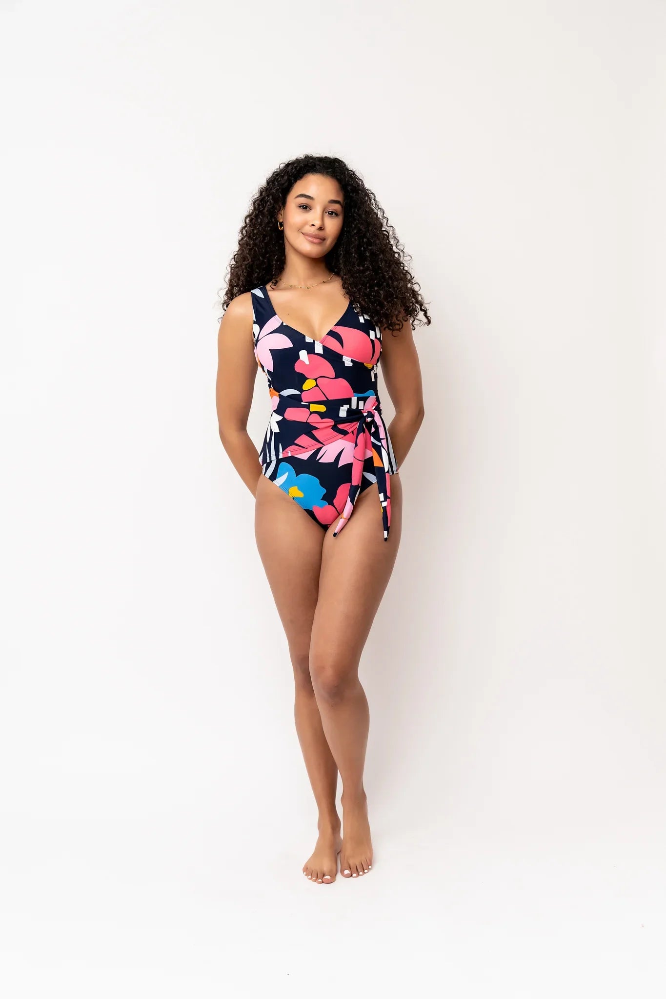  Palm Beach One Piece | Blue Wave Floral