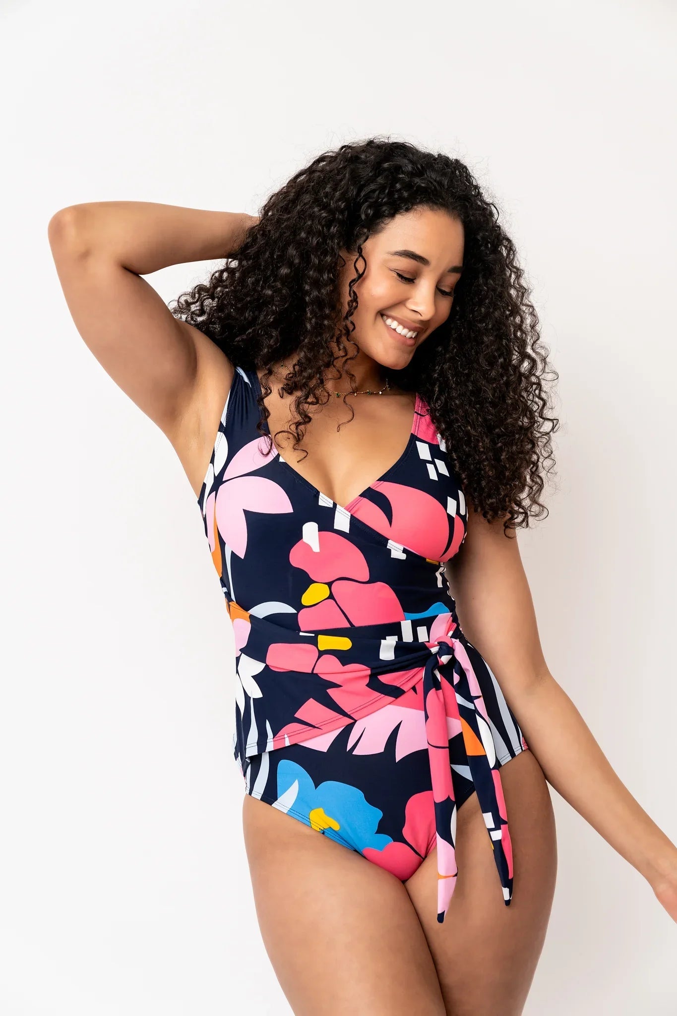  Palm Beach One Piece | Blue Wave Floral