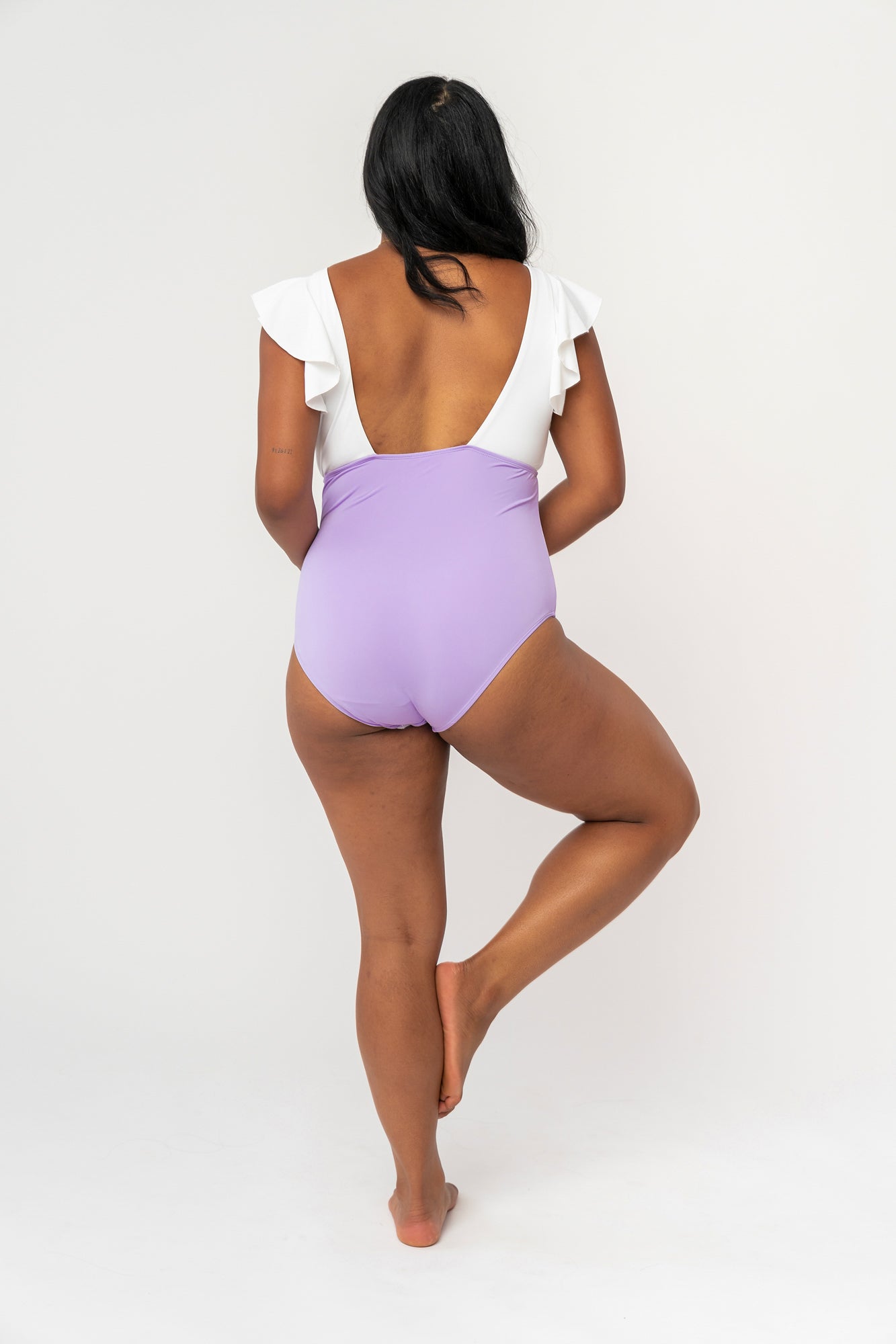  Ocean One Piece | Lavender Love & White