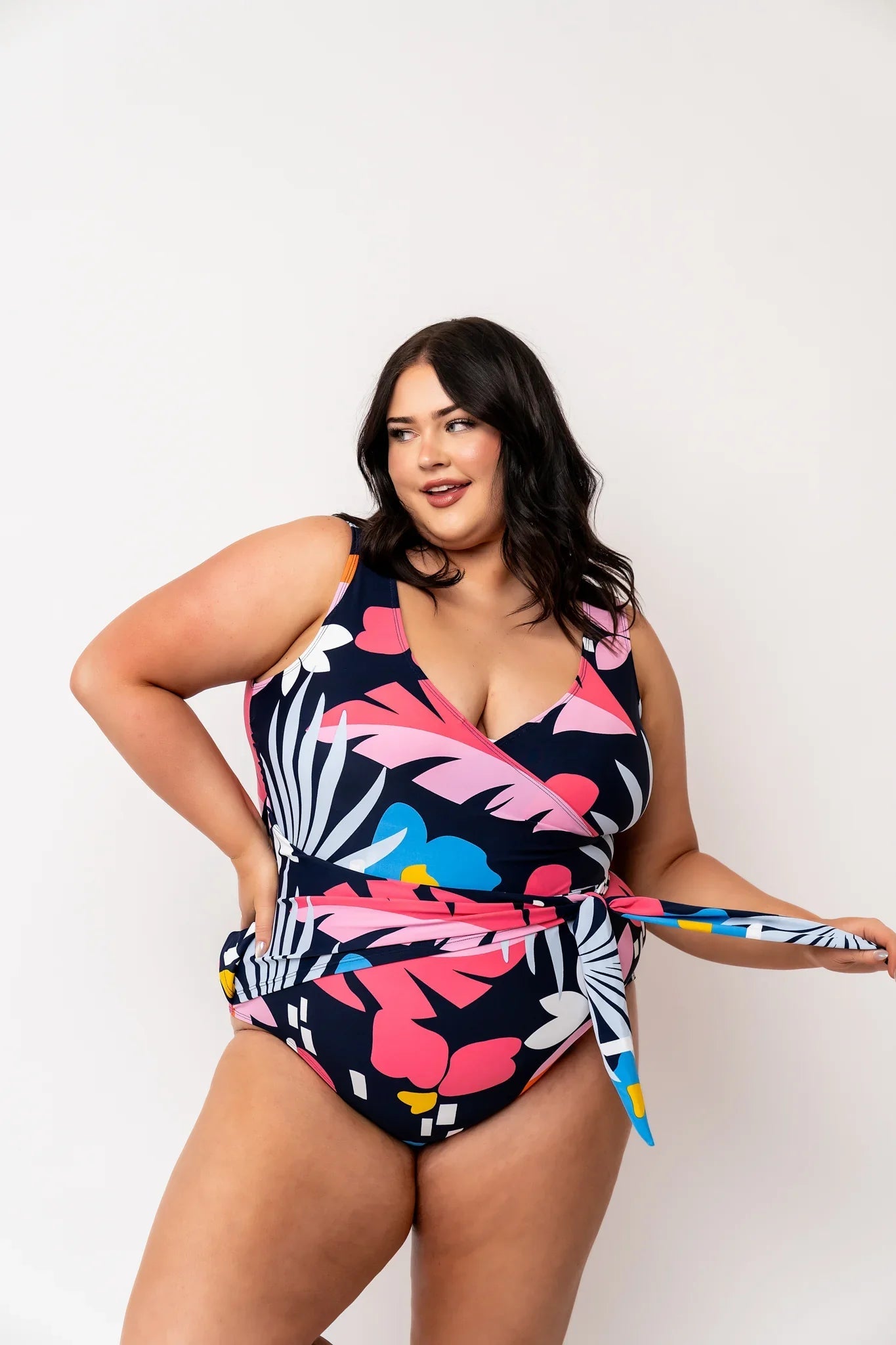  Palm Beach One Piece | Blue Wave Floral