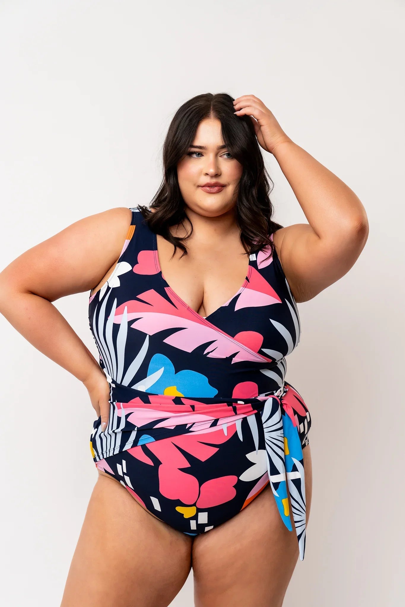  Palm Beach One Piece | Blue Wave Floral