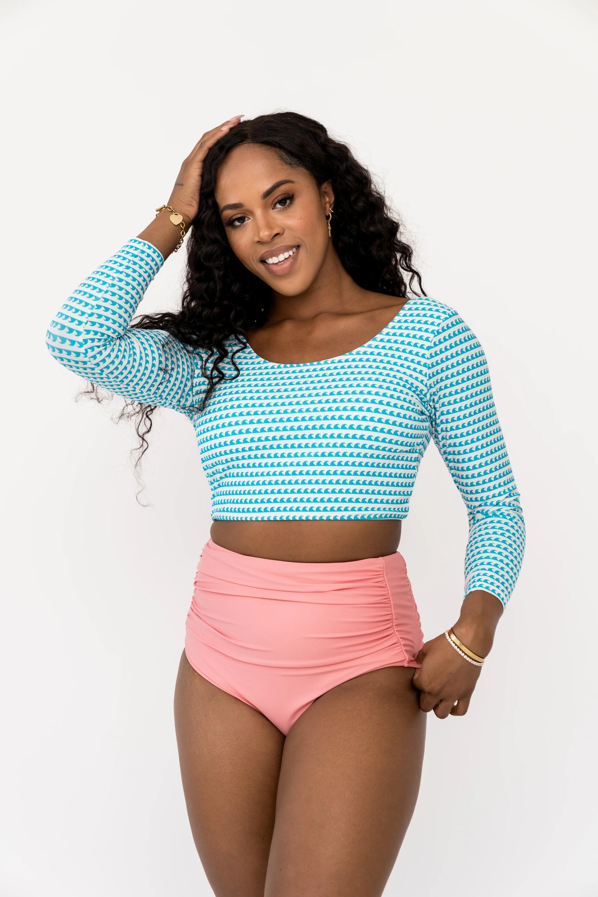  Surfer Top | Aquamarine Wave
