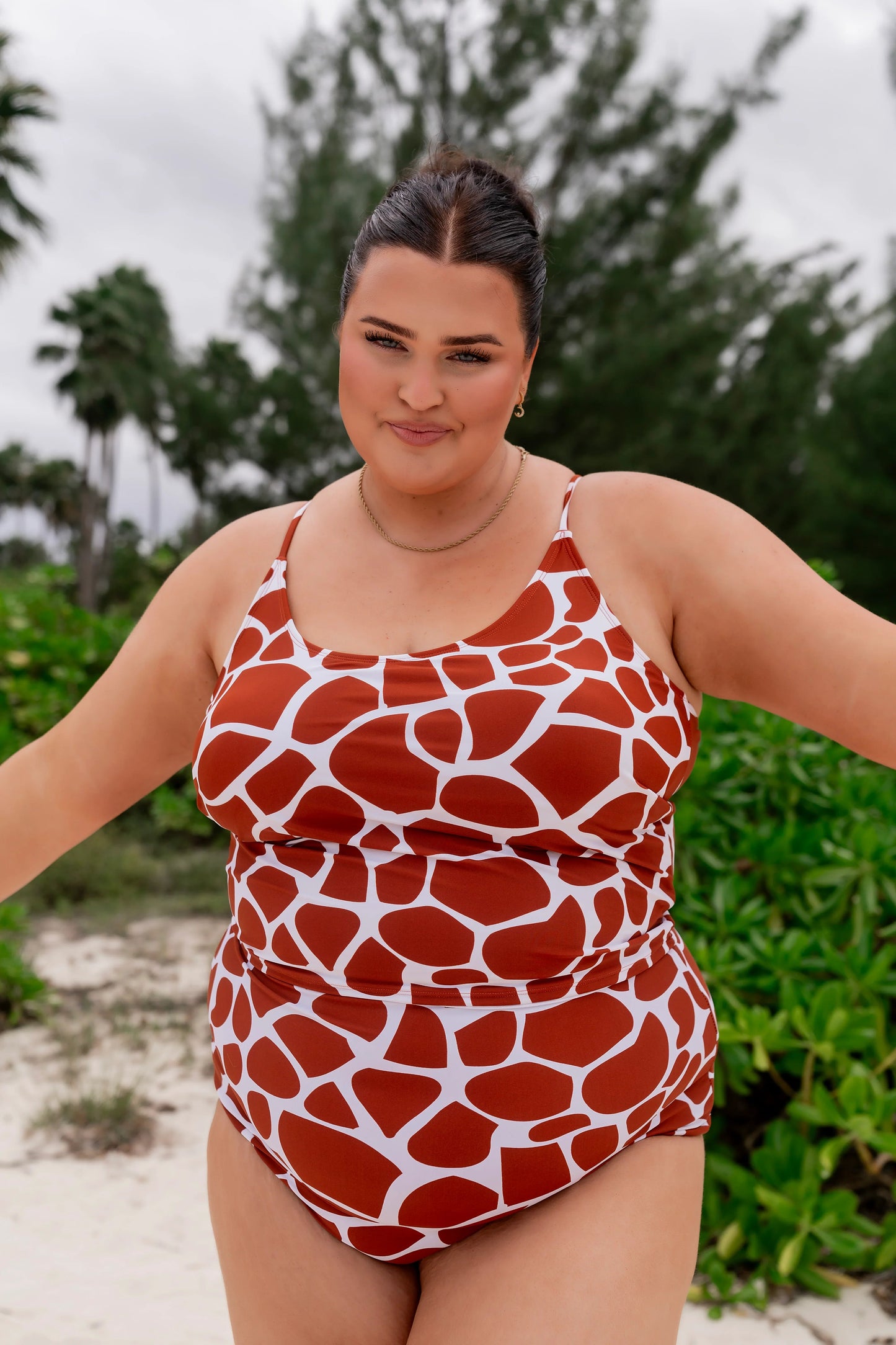  Centara Top | Giraffe Print | Final Sale