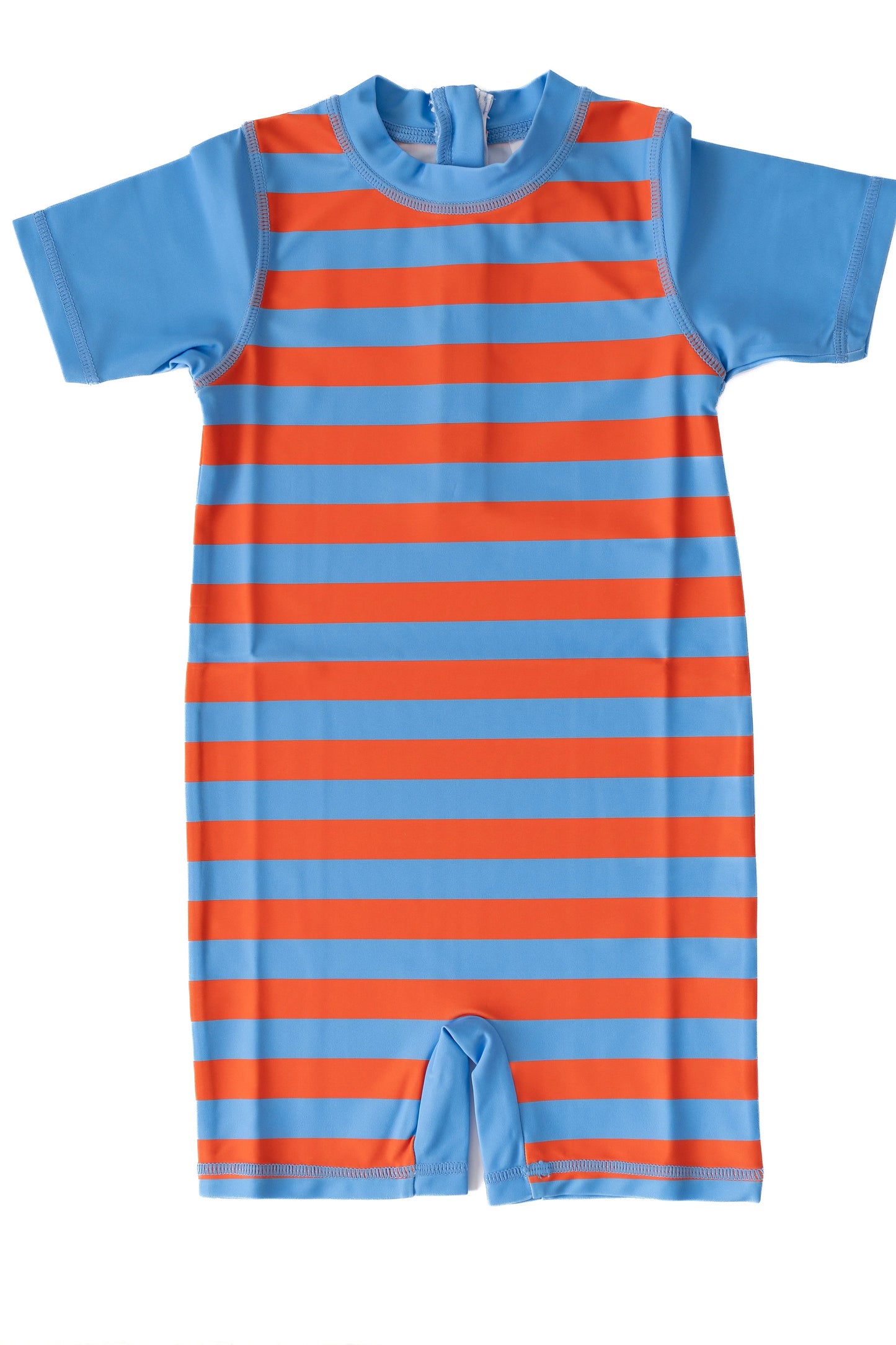  Kids Rashguard | Blue Orange Stripe