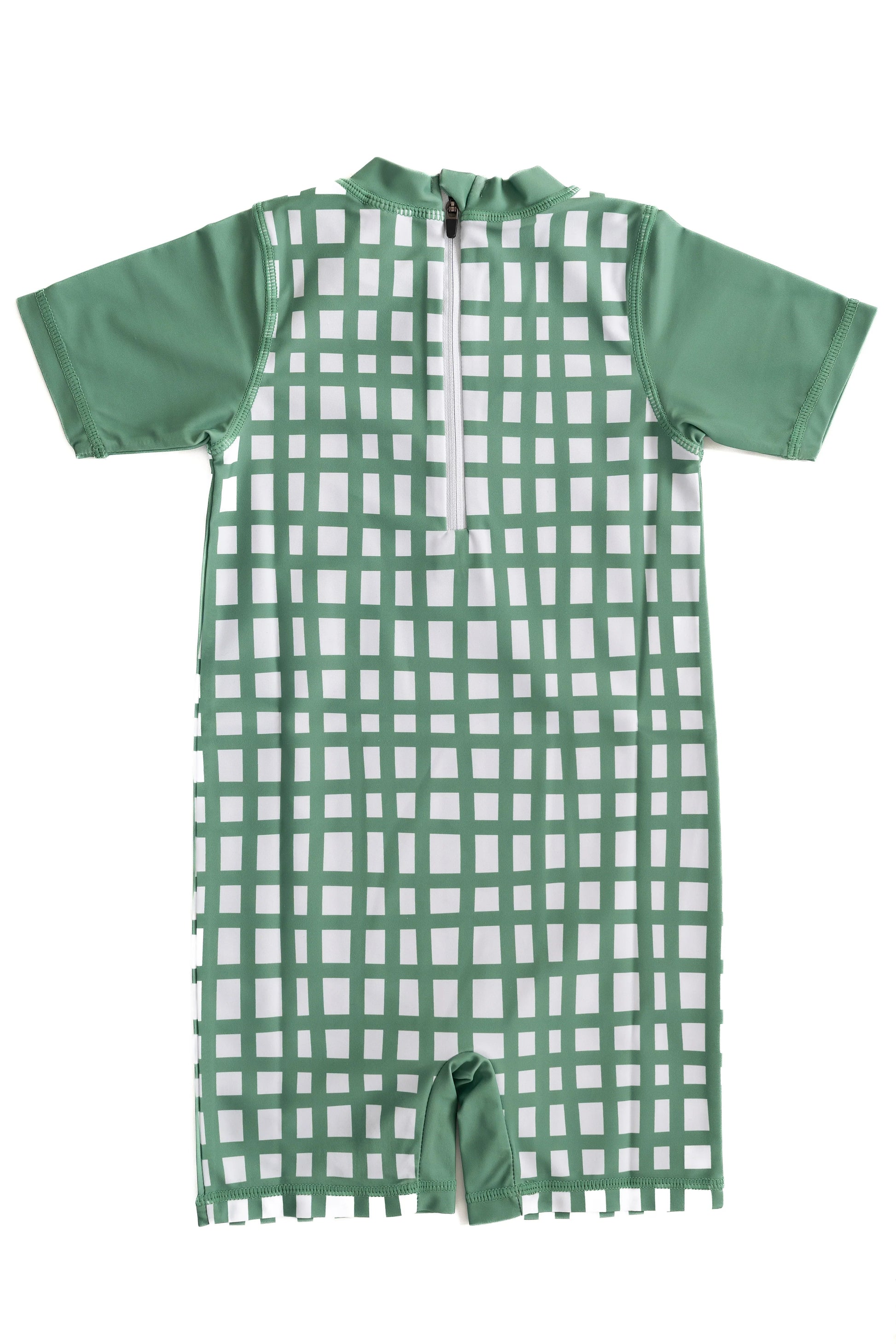  Kids Rashguard | Dark Sage Plaid