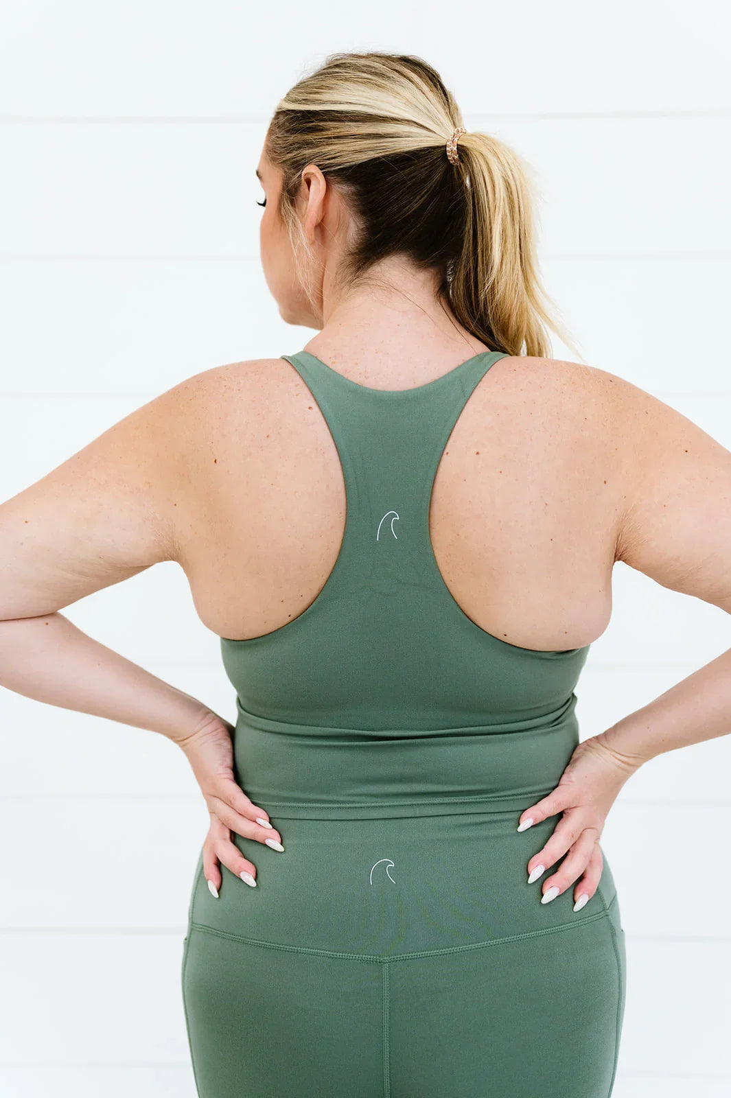  Serenity Long Line Tank | Willow Green