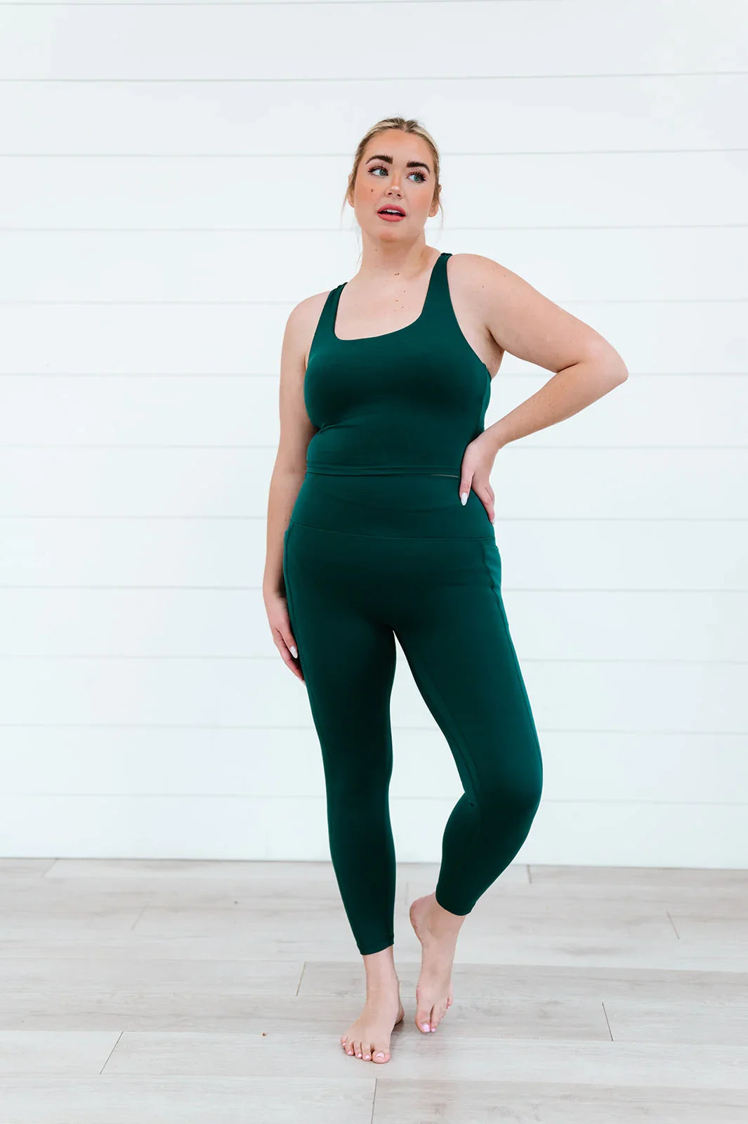  Balance High Waisted Leggings | Pine