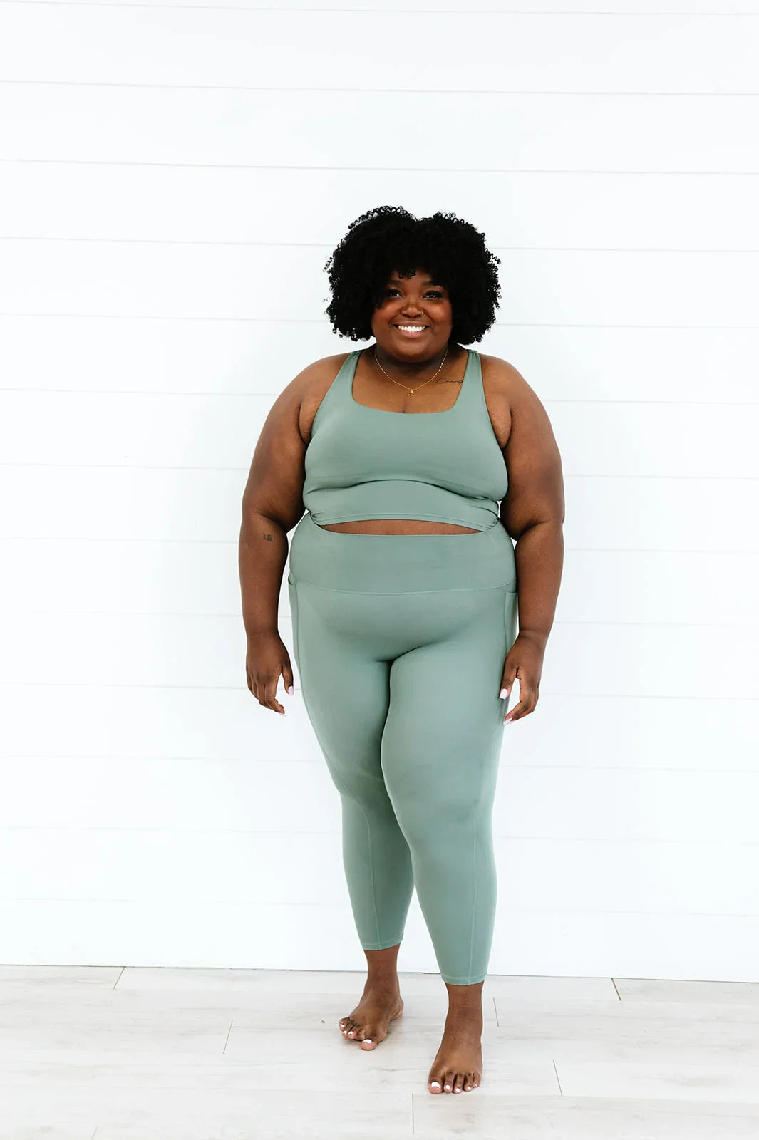  Balance High Waisted Leggings | Willow Green