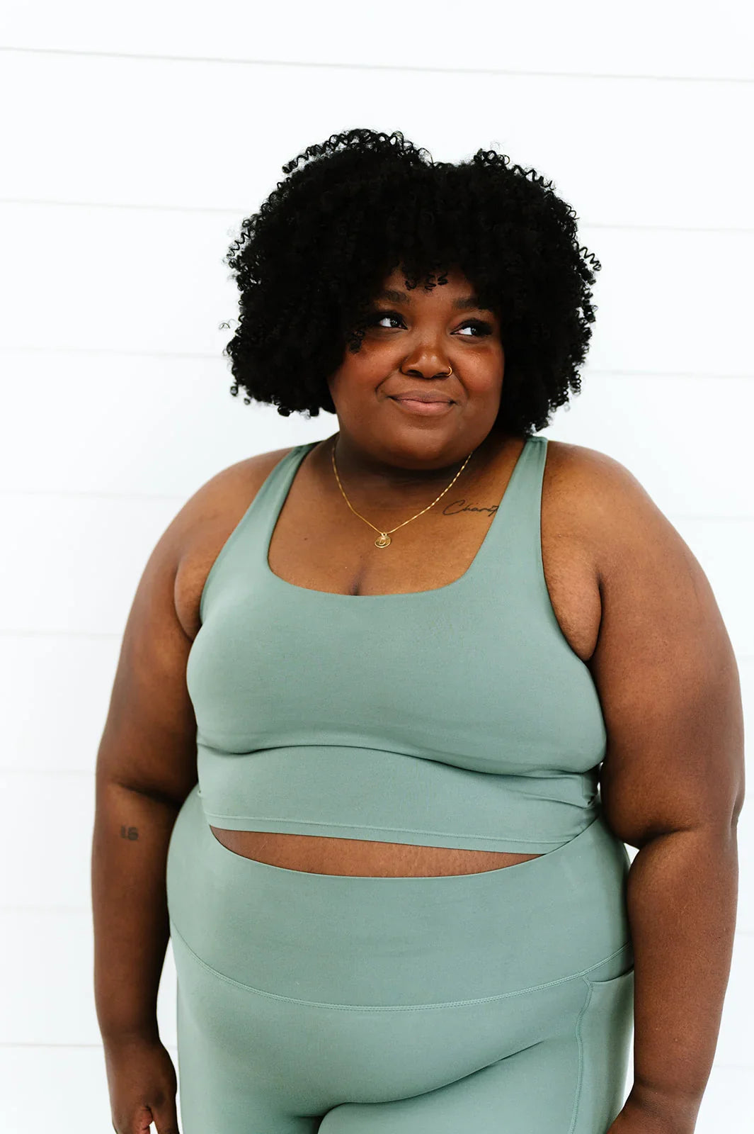  Serenity Long Line Tank | Willow Green