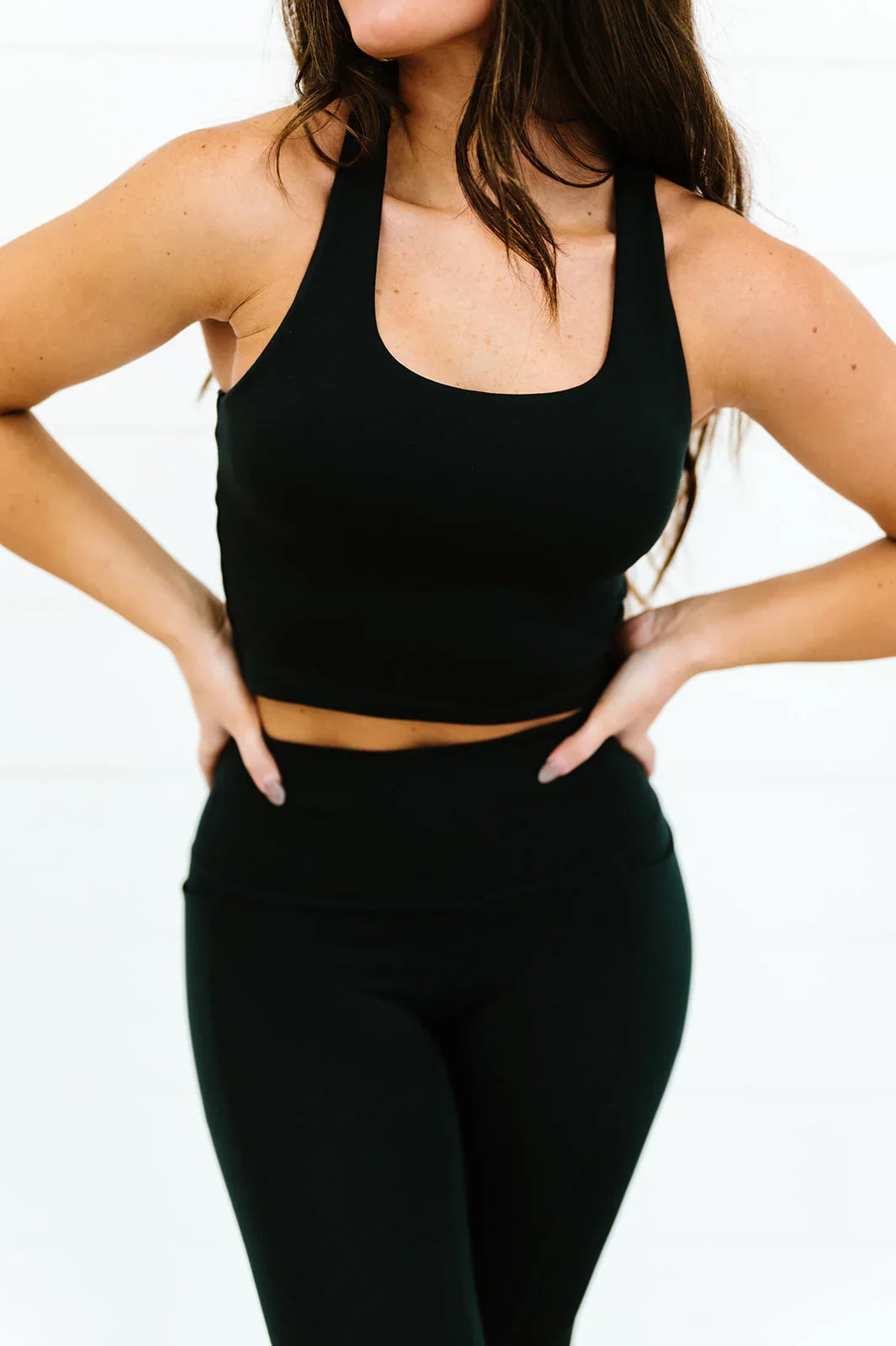  Serenity Long Line Tank | Black