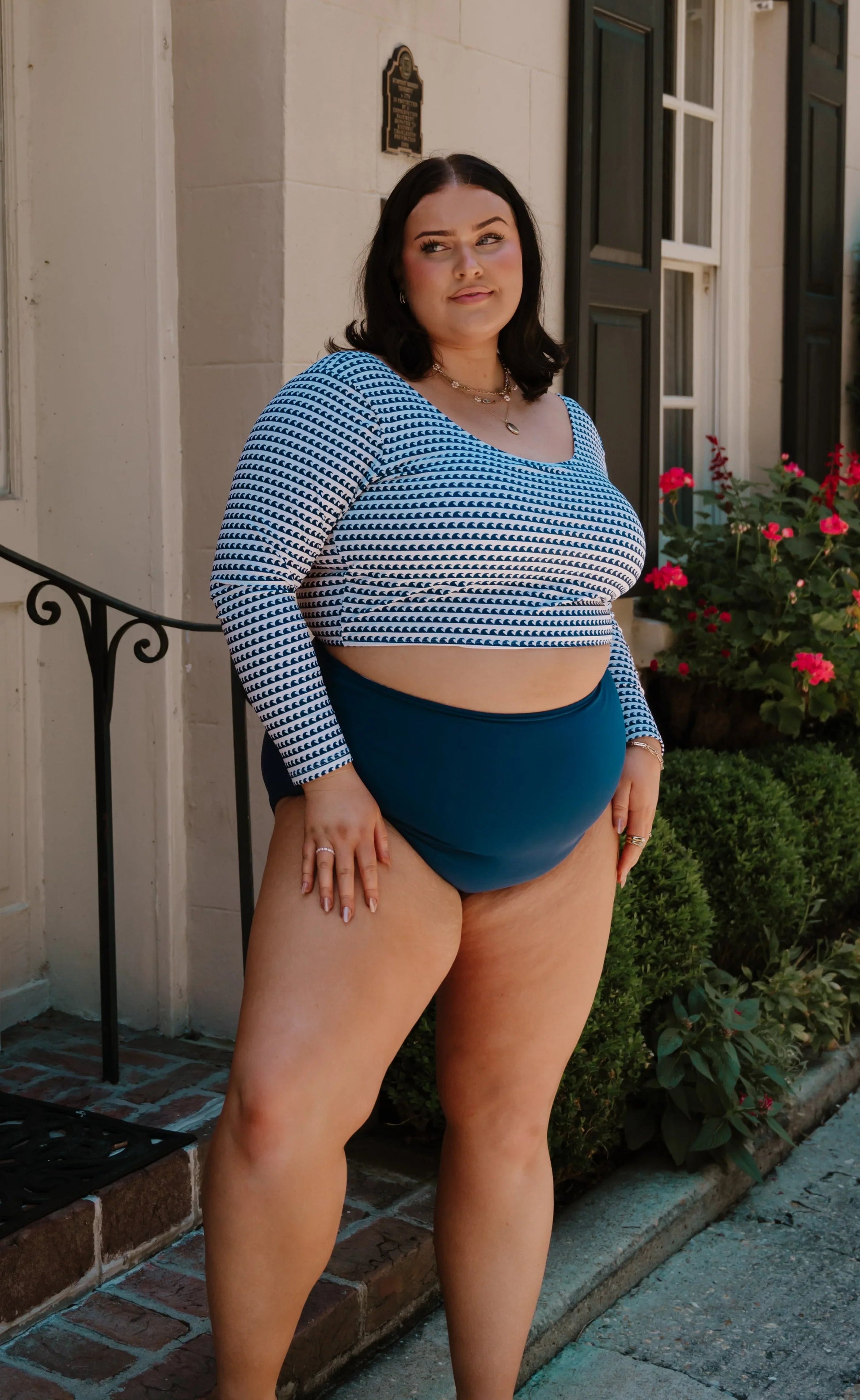  Surfer Top | Navy Wave