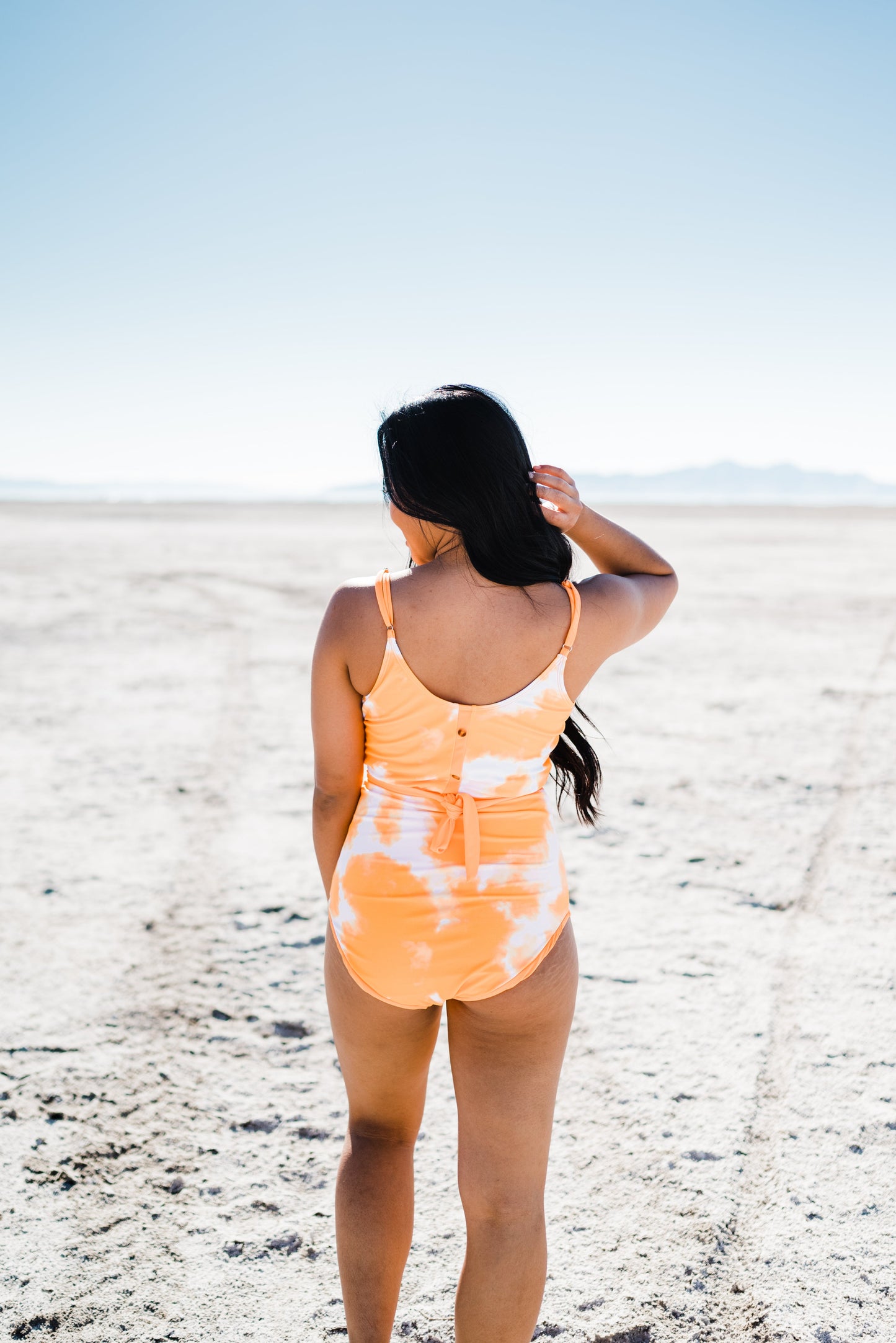  The Lounger Top | Tie Dye Neon Orange | Final Sale