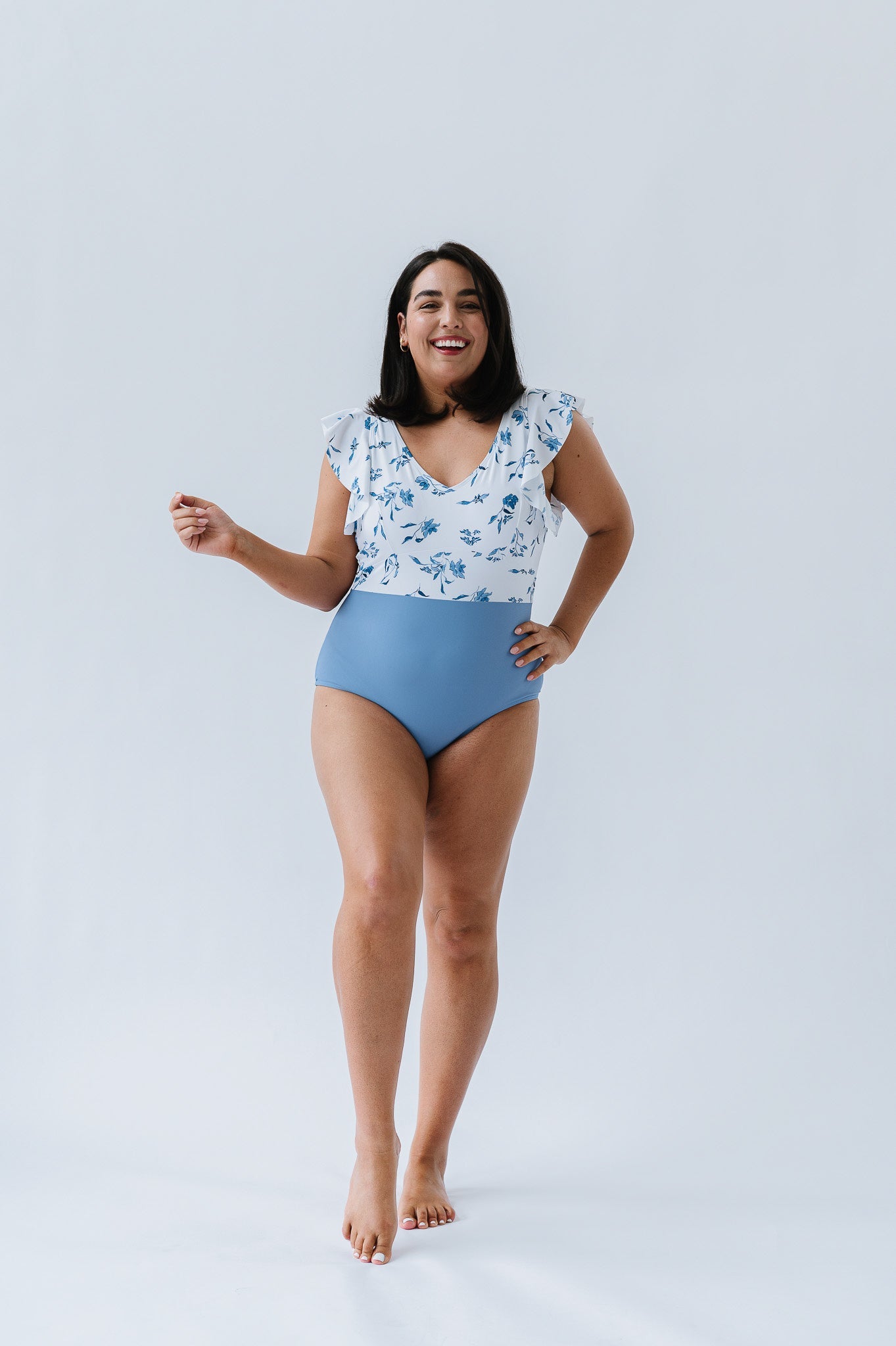  Ocean One Piece | Ocean Blue Floral