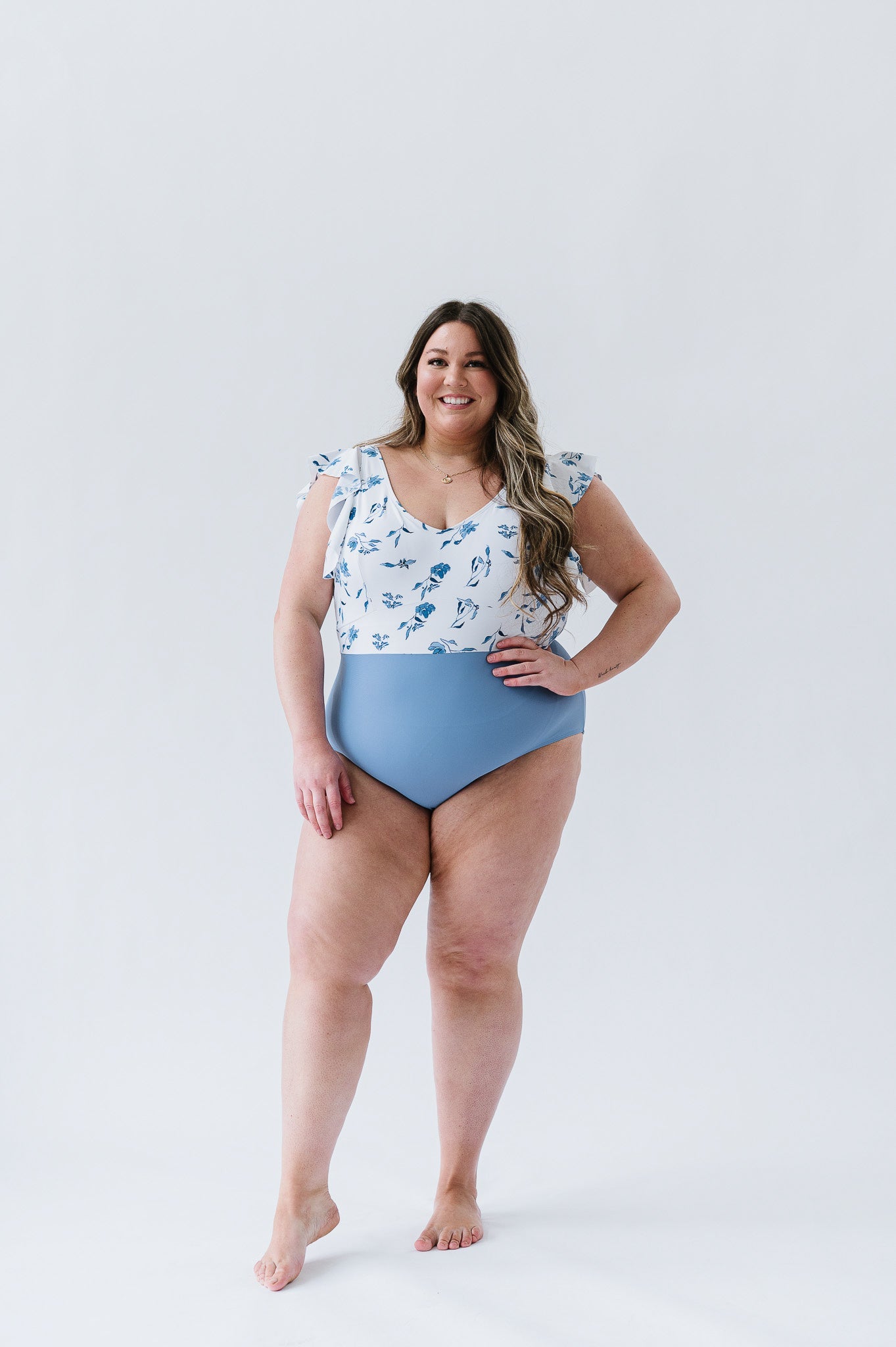  Ocean One Piece | Ocean Blue Floral