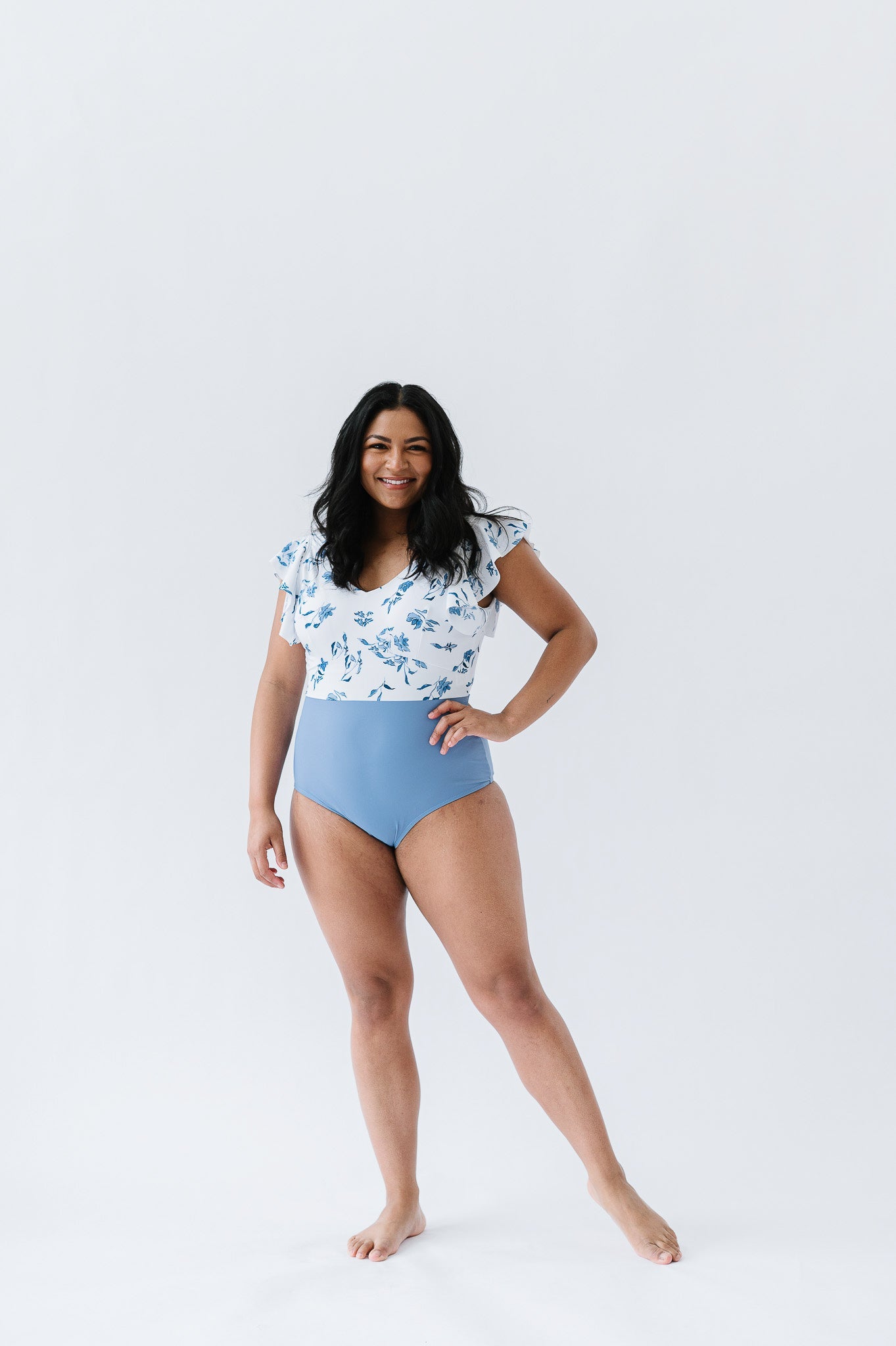  Ocean One Piece | Ocean Blue Floral