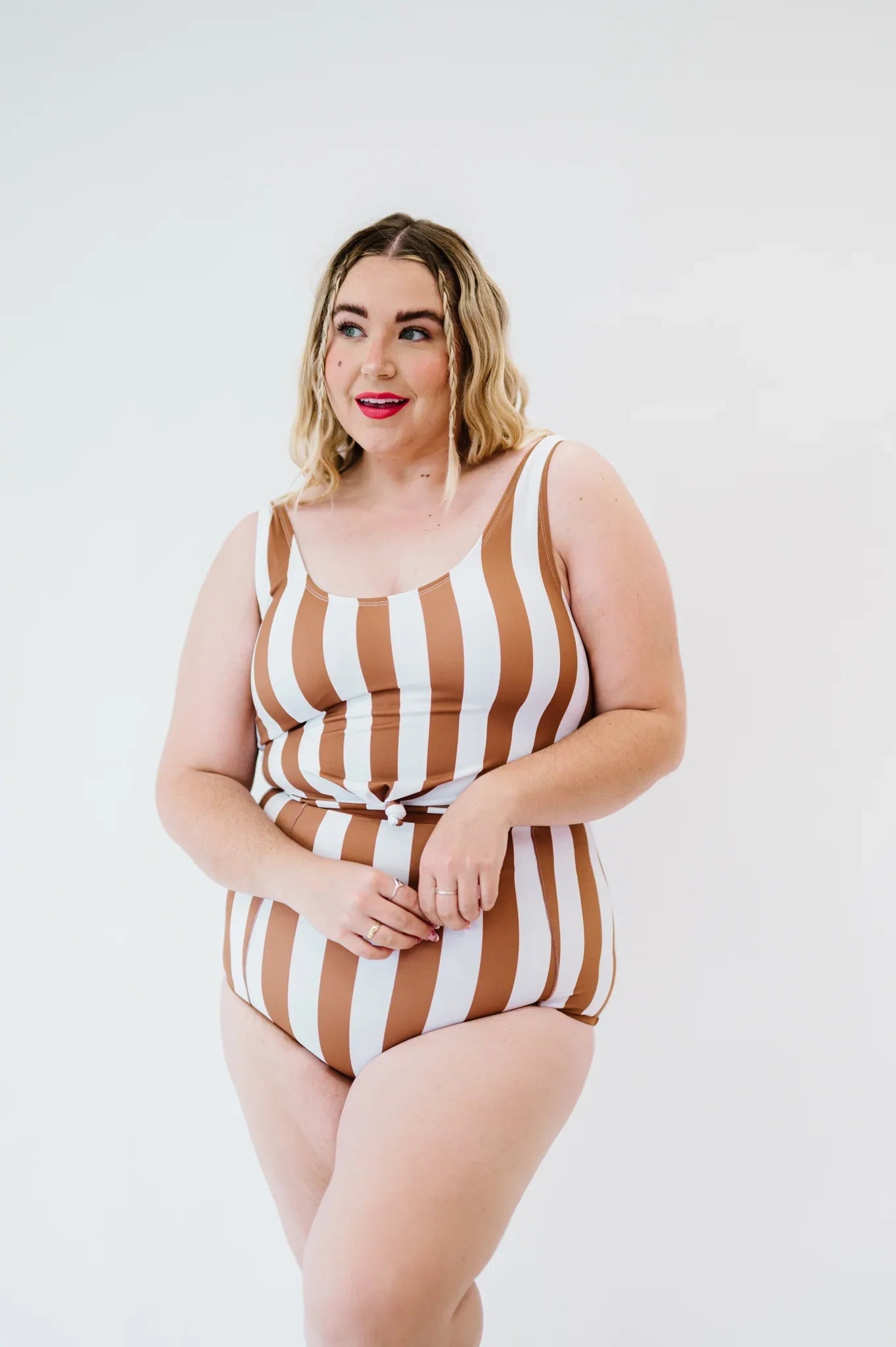  Traveler Top | Clay & White Stripes