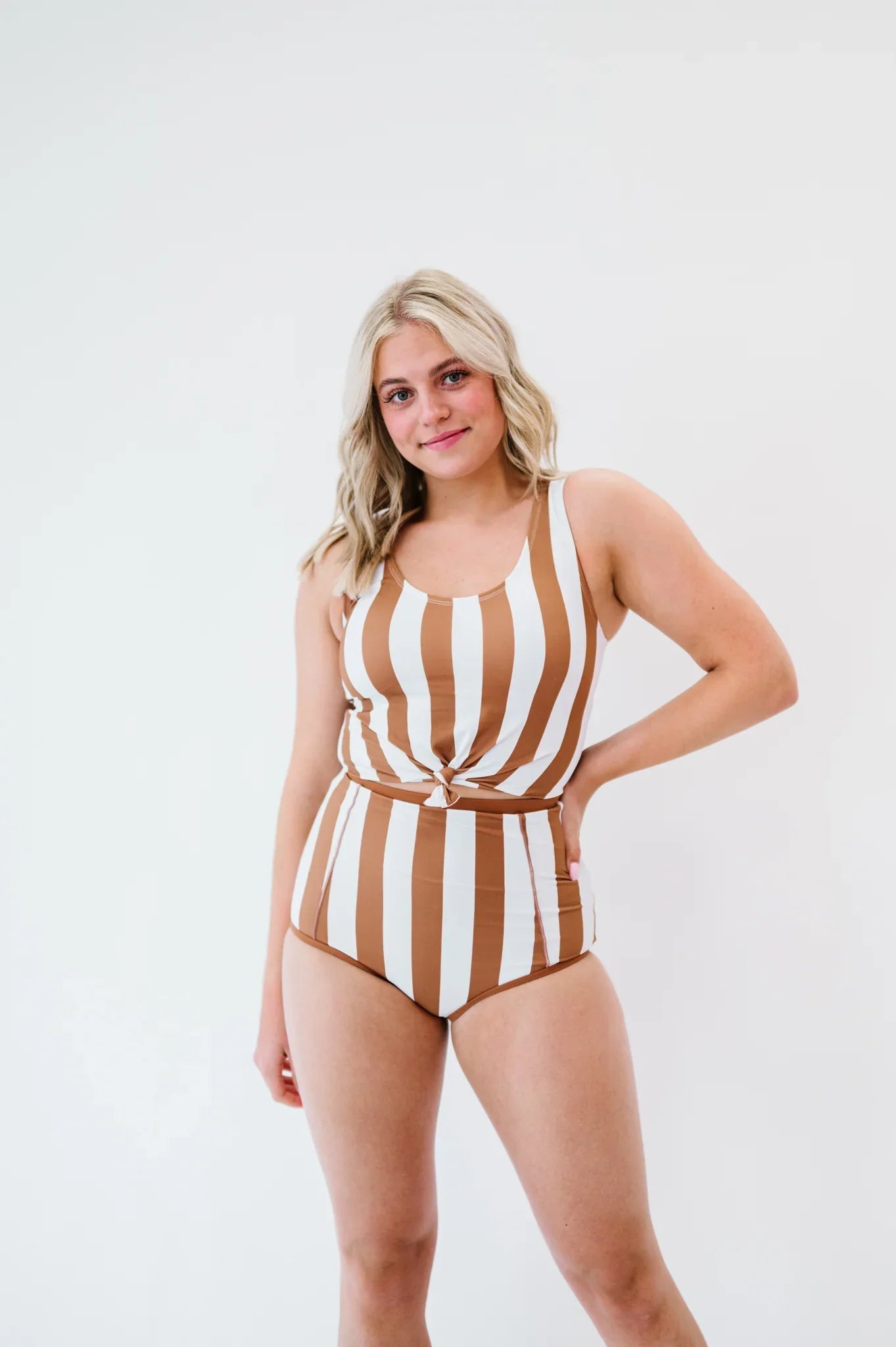  Traveler Top | Clay & White Stripes