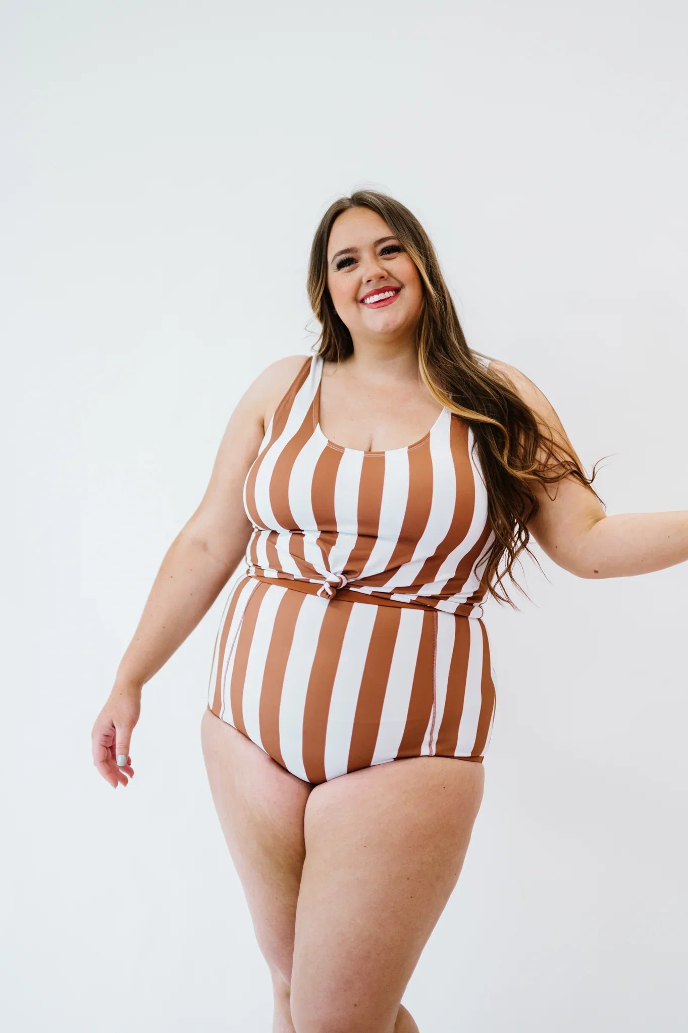  Traveler Top | Clay & White Stripes