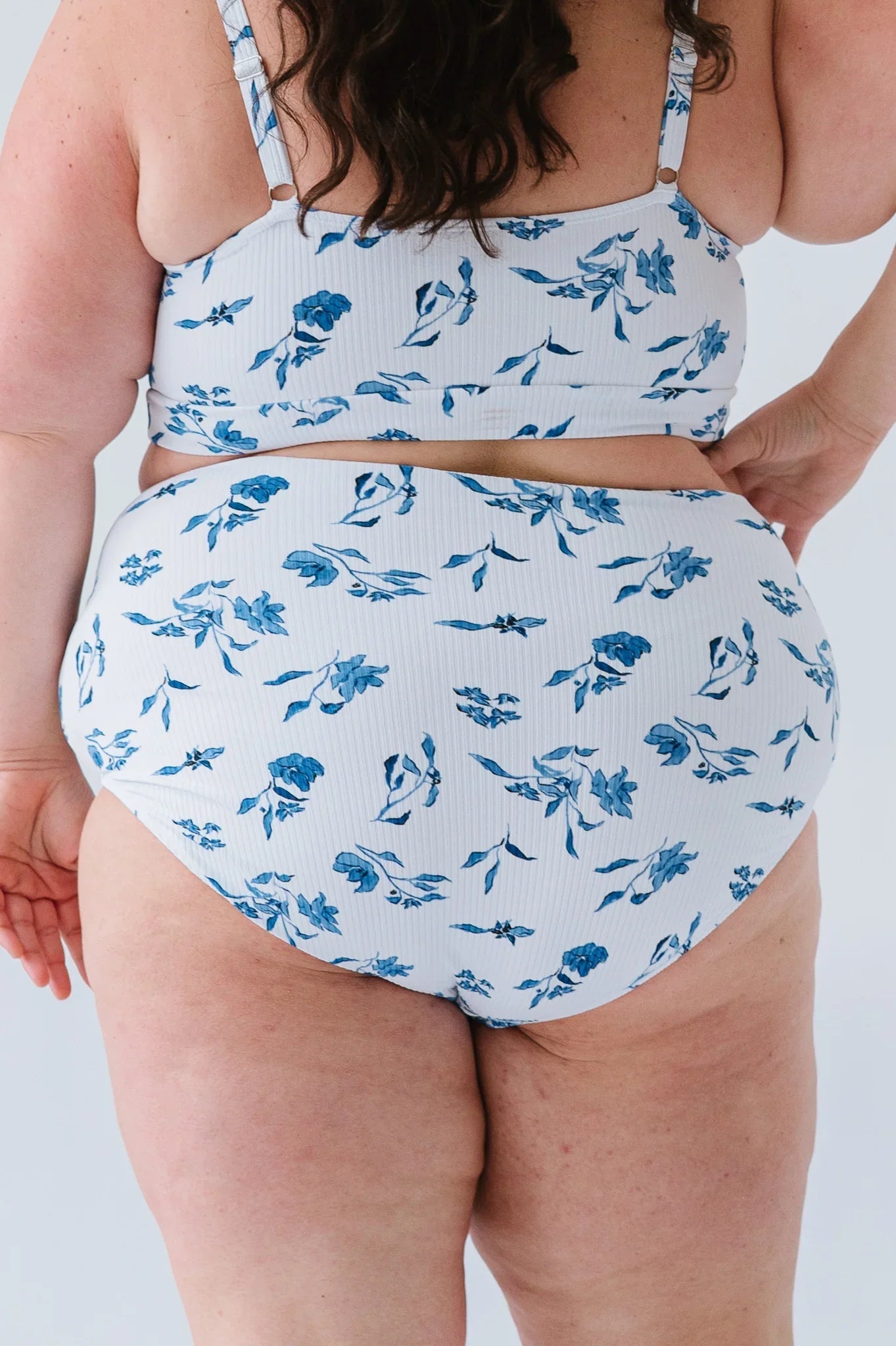  Wave Bottom | Ocean Blue Floral