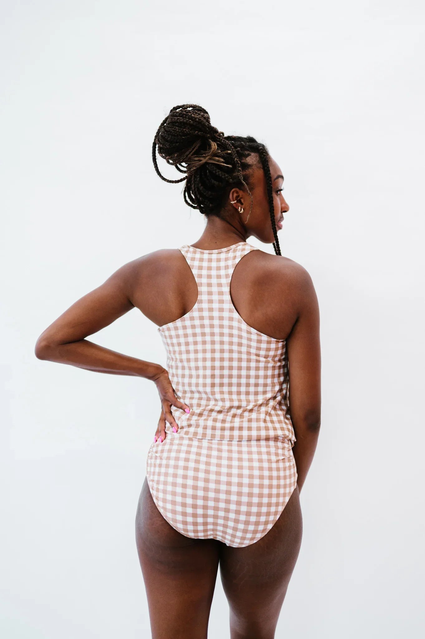  The Chase Top | Clay Gingham
