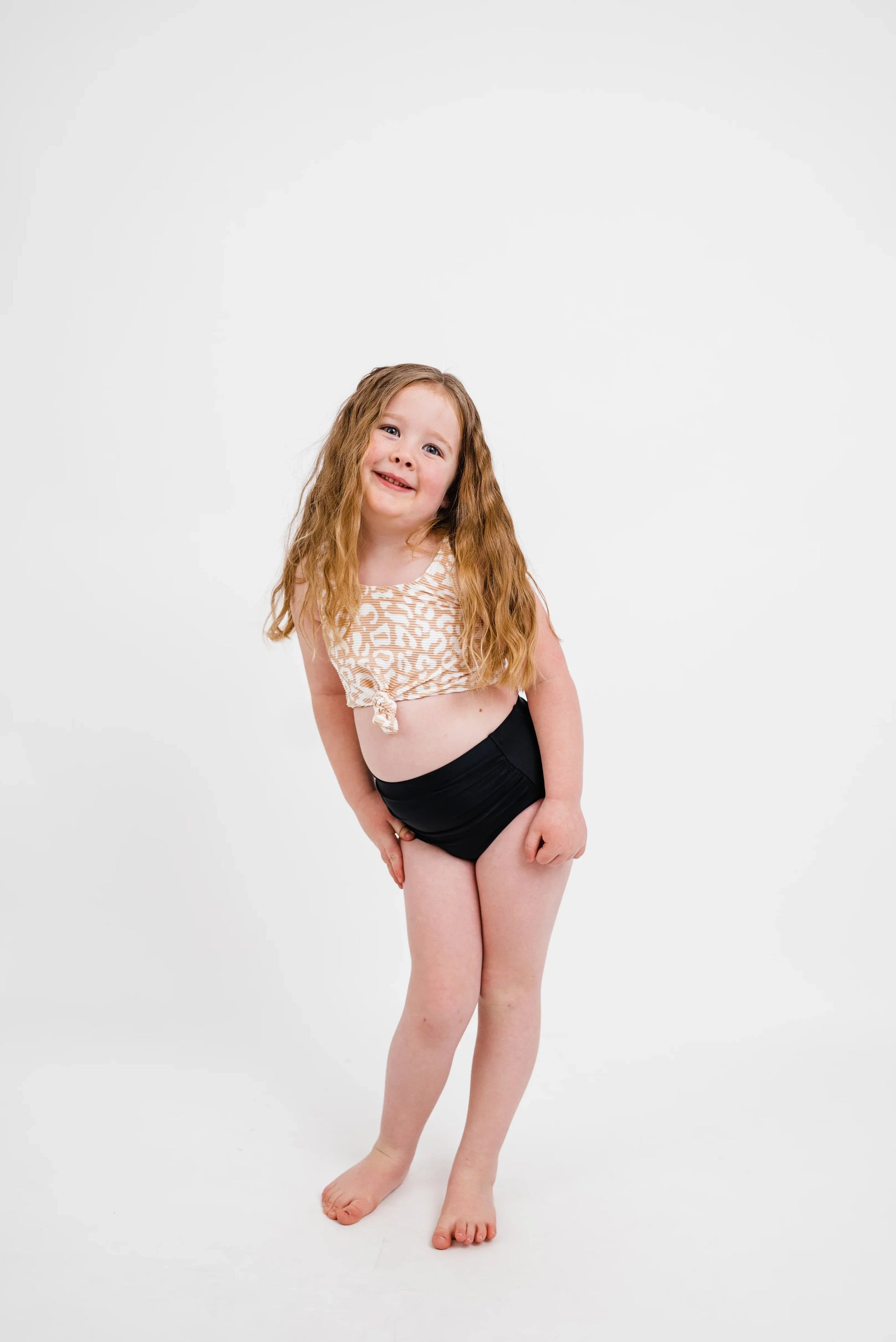  The Mini Traveler Top | Tan Leopard Print