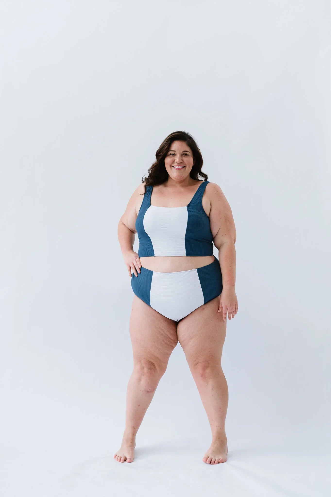  Island Colorblock Top | Deep Blue
