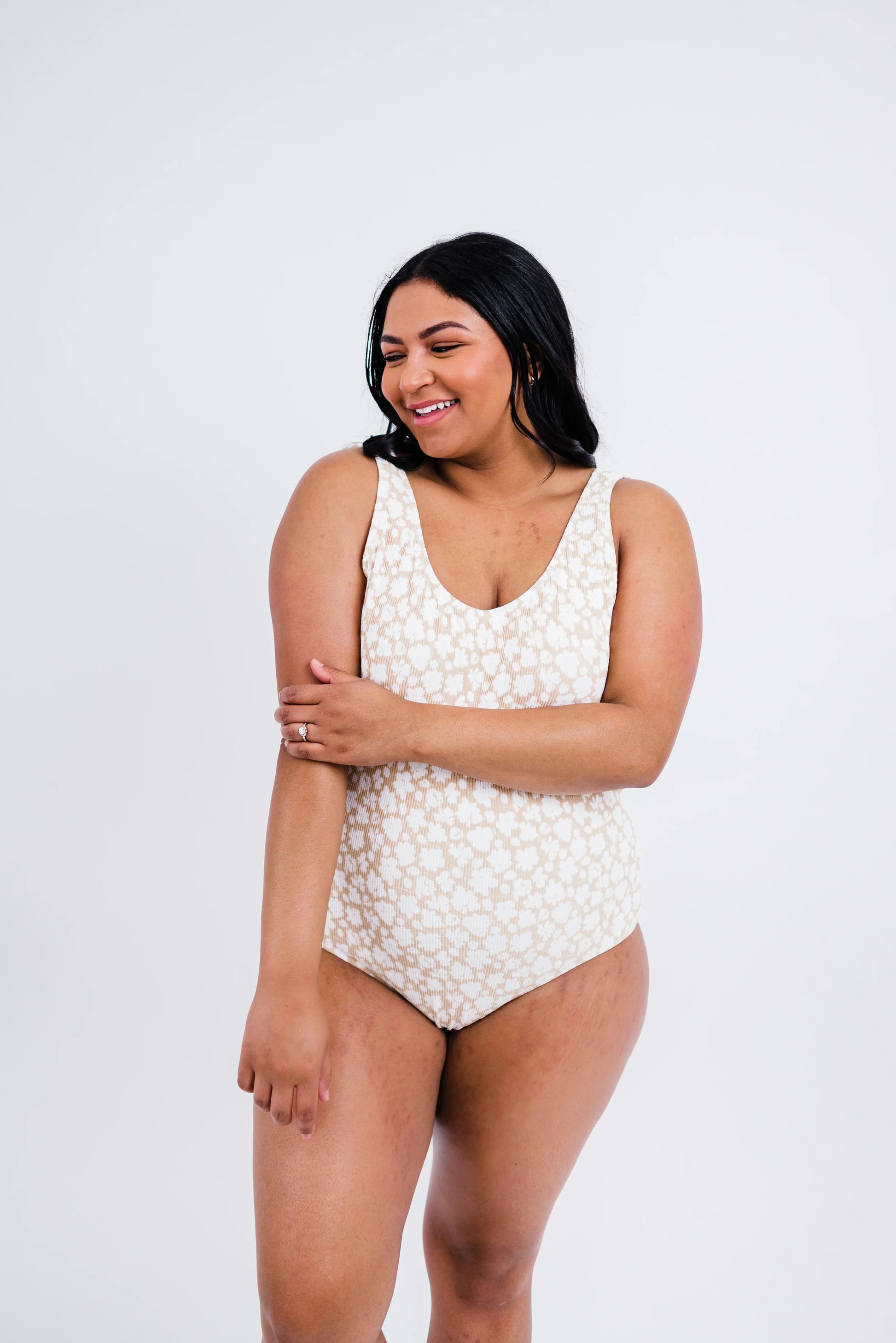  The Escape | Powder Tan Floral Print