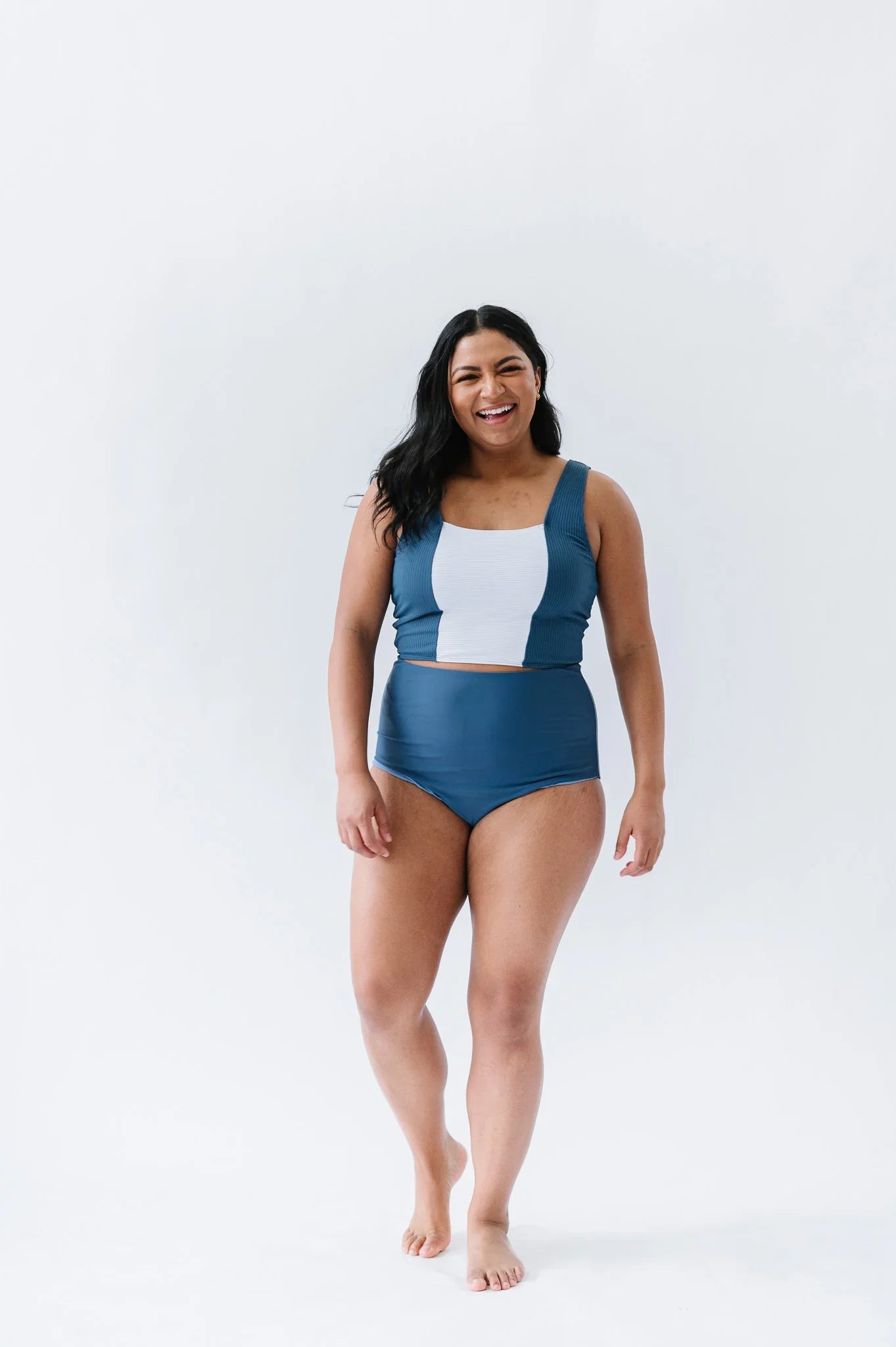  Island Colorblock Top | Deep Blue