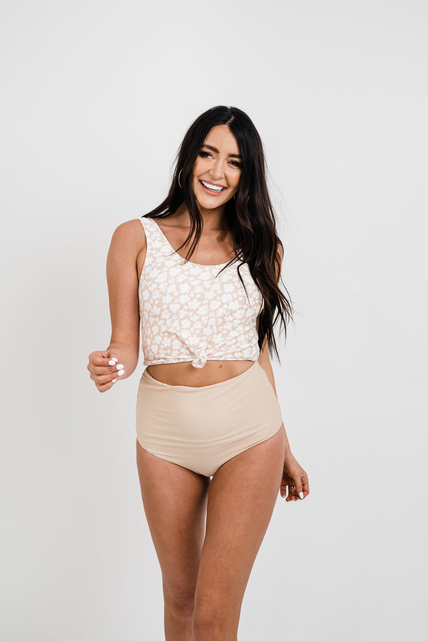  Traveler Top | Tan Floral | Final Sale