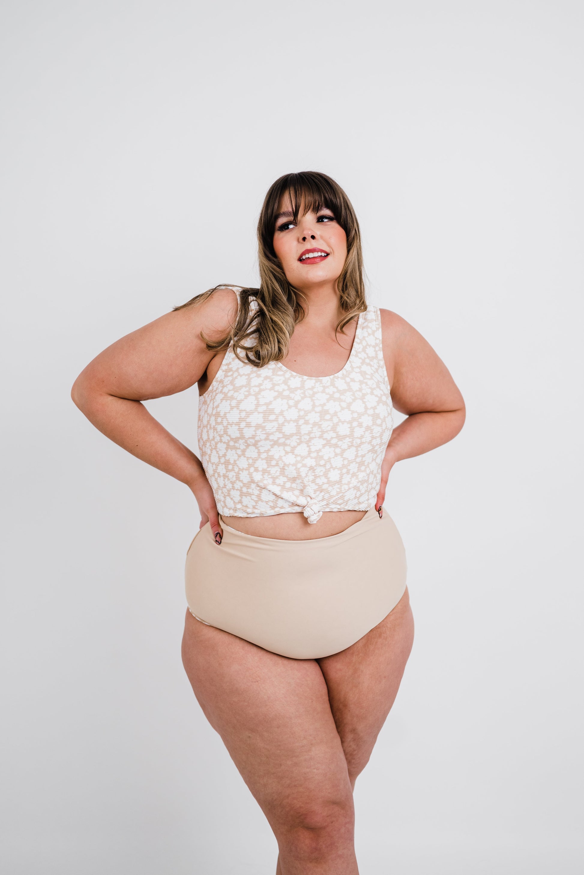  Traveler Top | Tan Floral | Final Sale