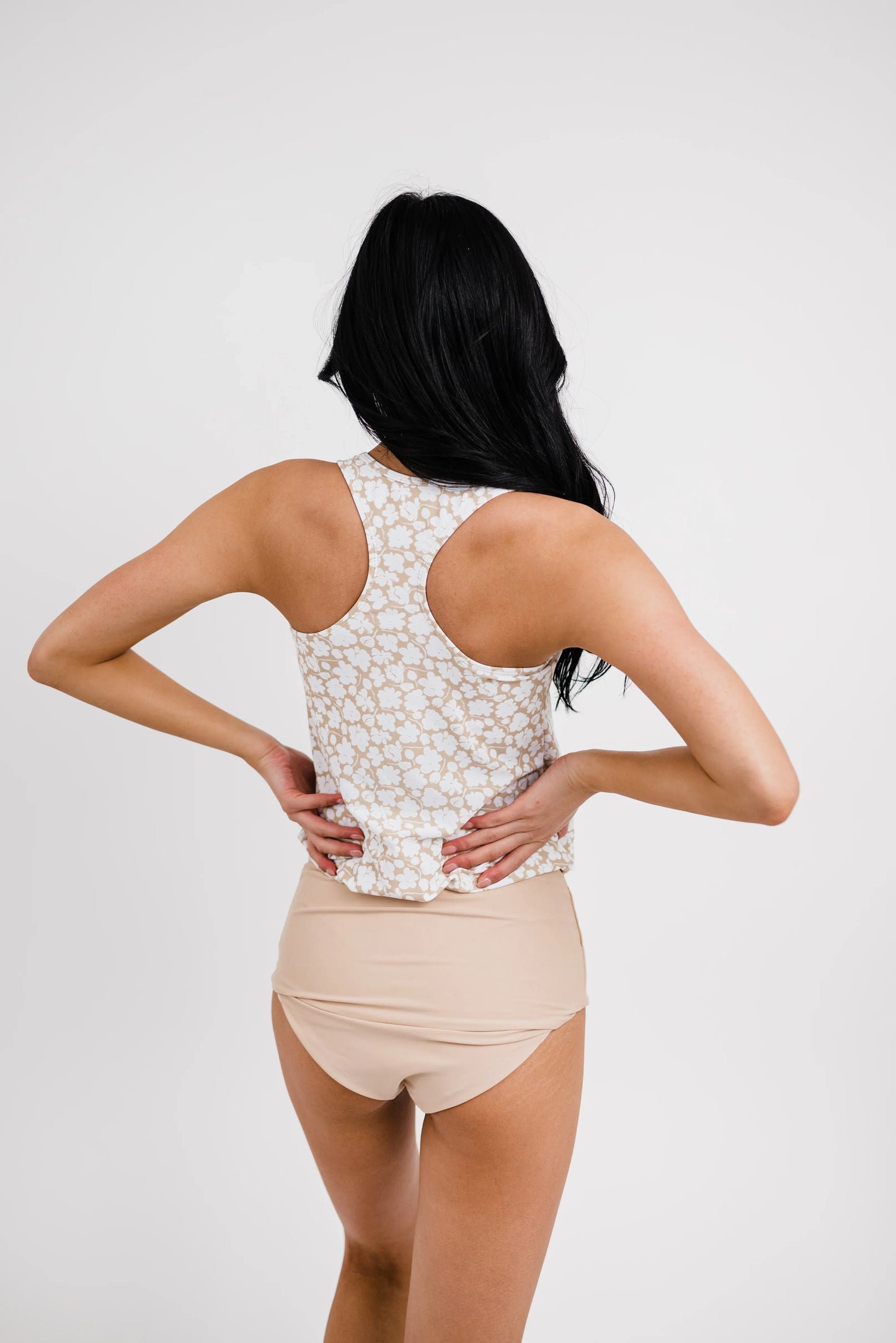  The Chase Top | Tan Floral Print