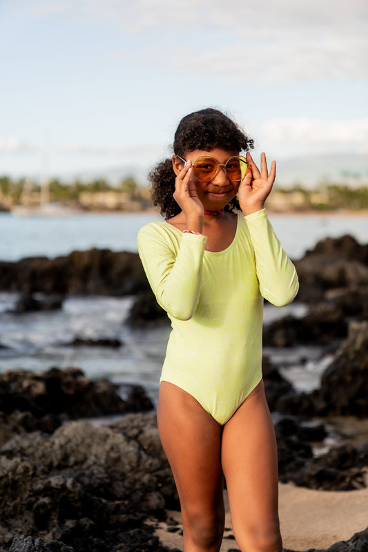  Mini Surfer Girl One Piece | Lime Garden