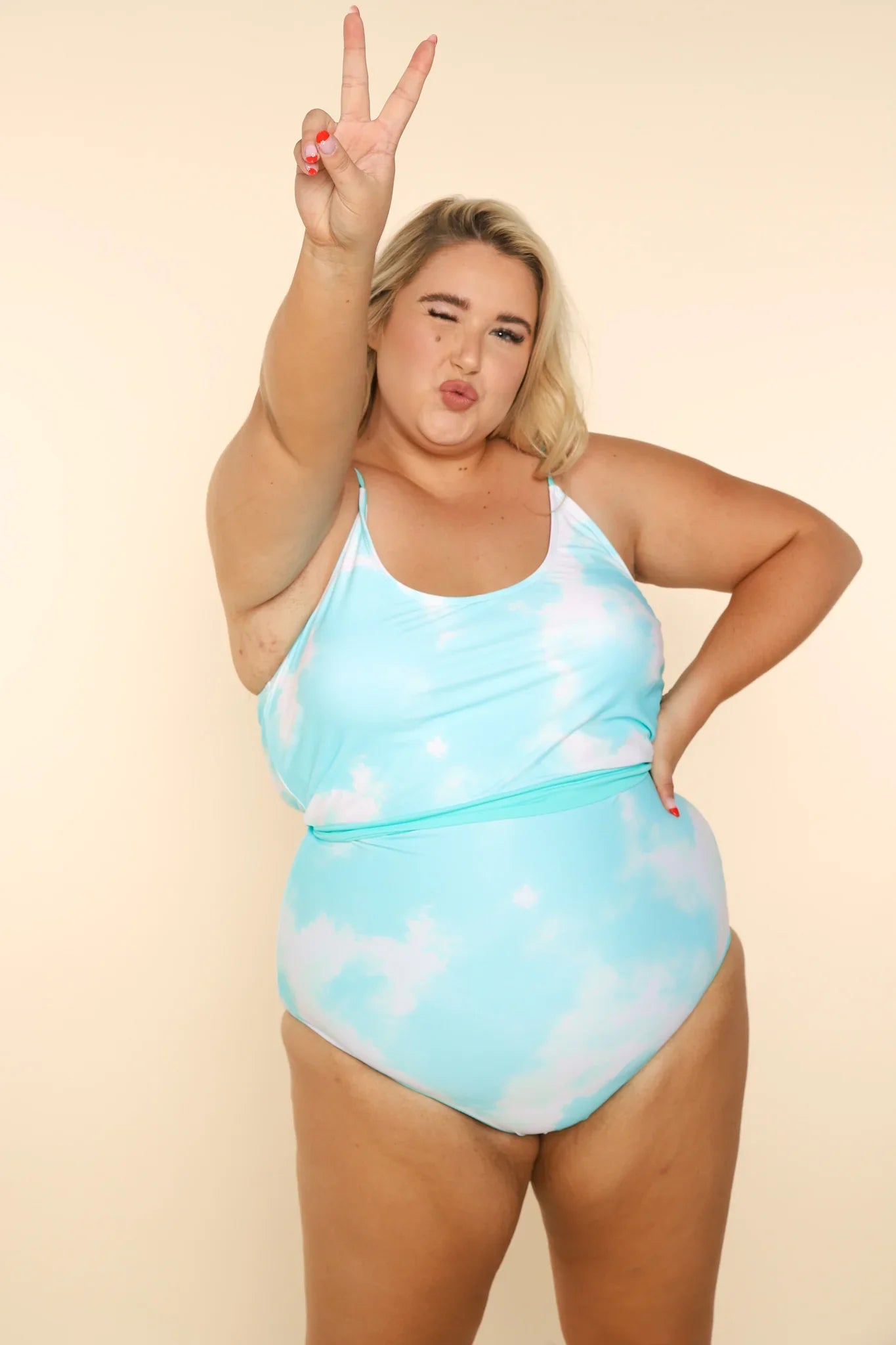  Bali Reversible Bottoms | Neon Aqua & Tie Dye Aqua