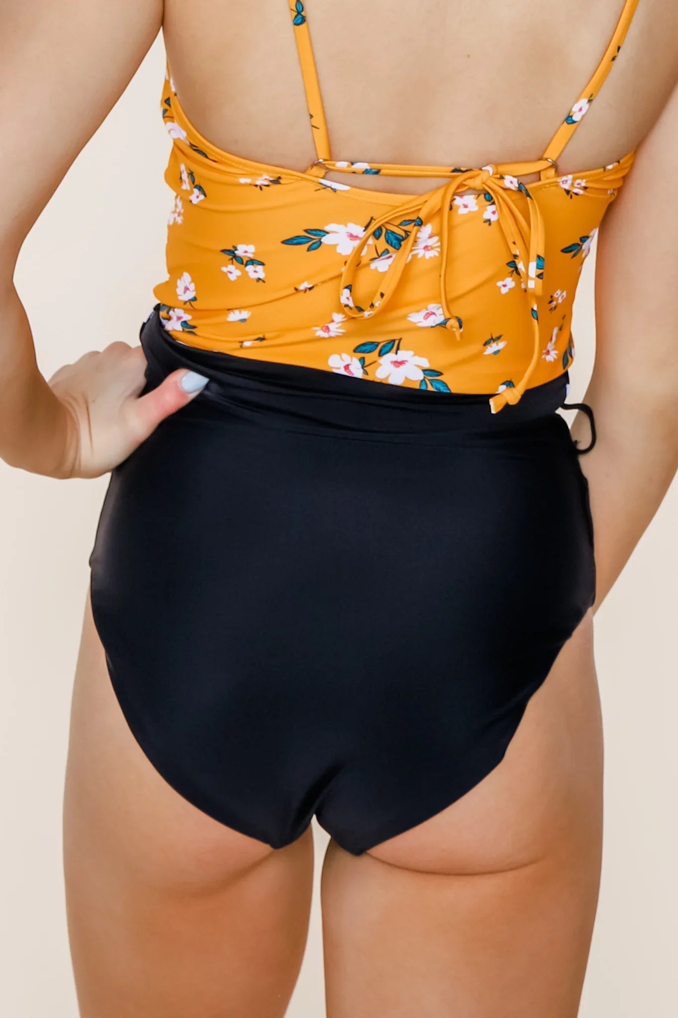  Nori Reversible Bottoms | Black/Black & White Stripe | Final Sale