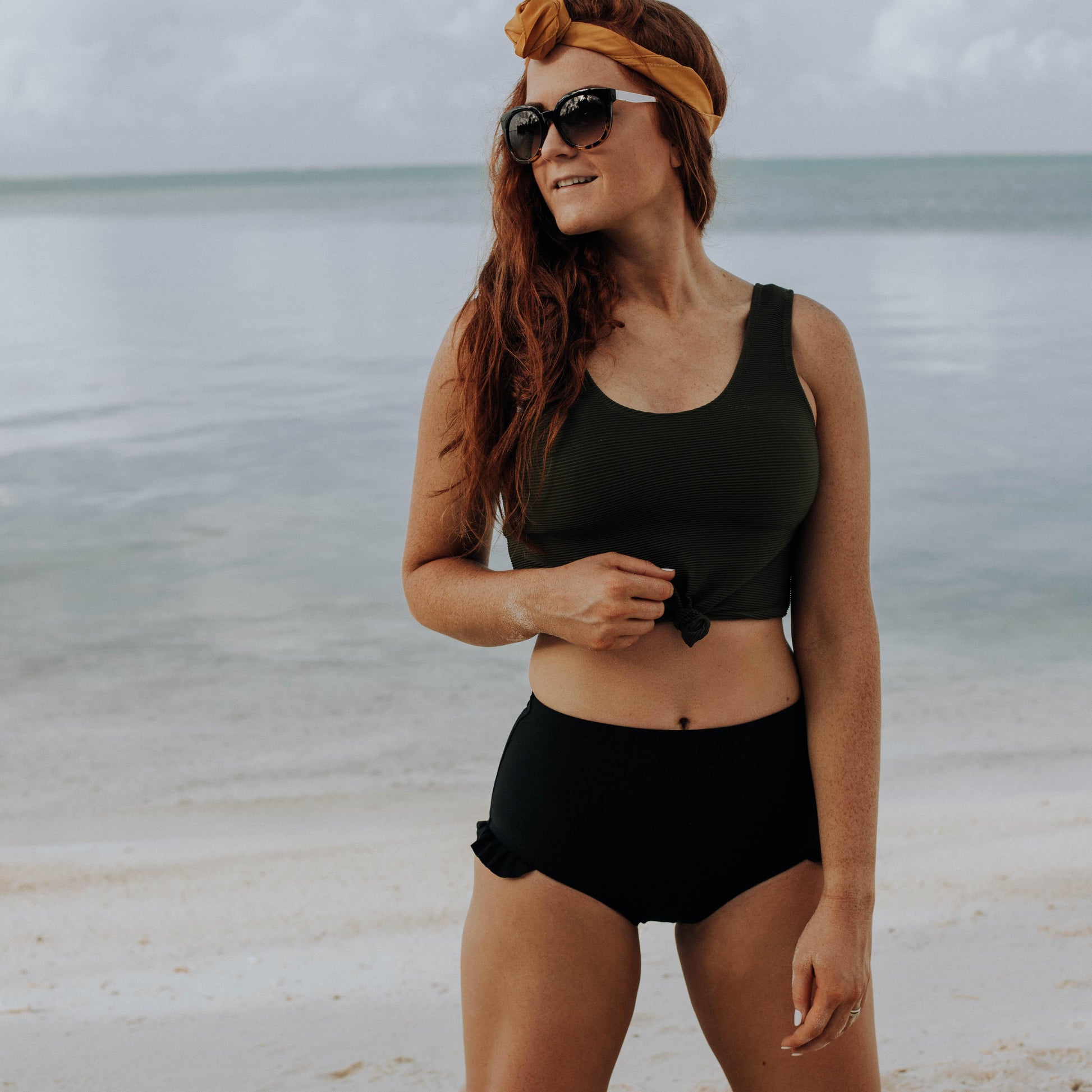  Traveler Top | Olive Rib Knit