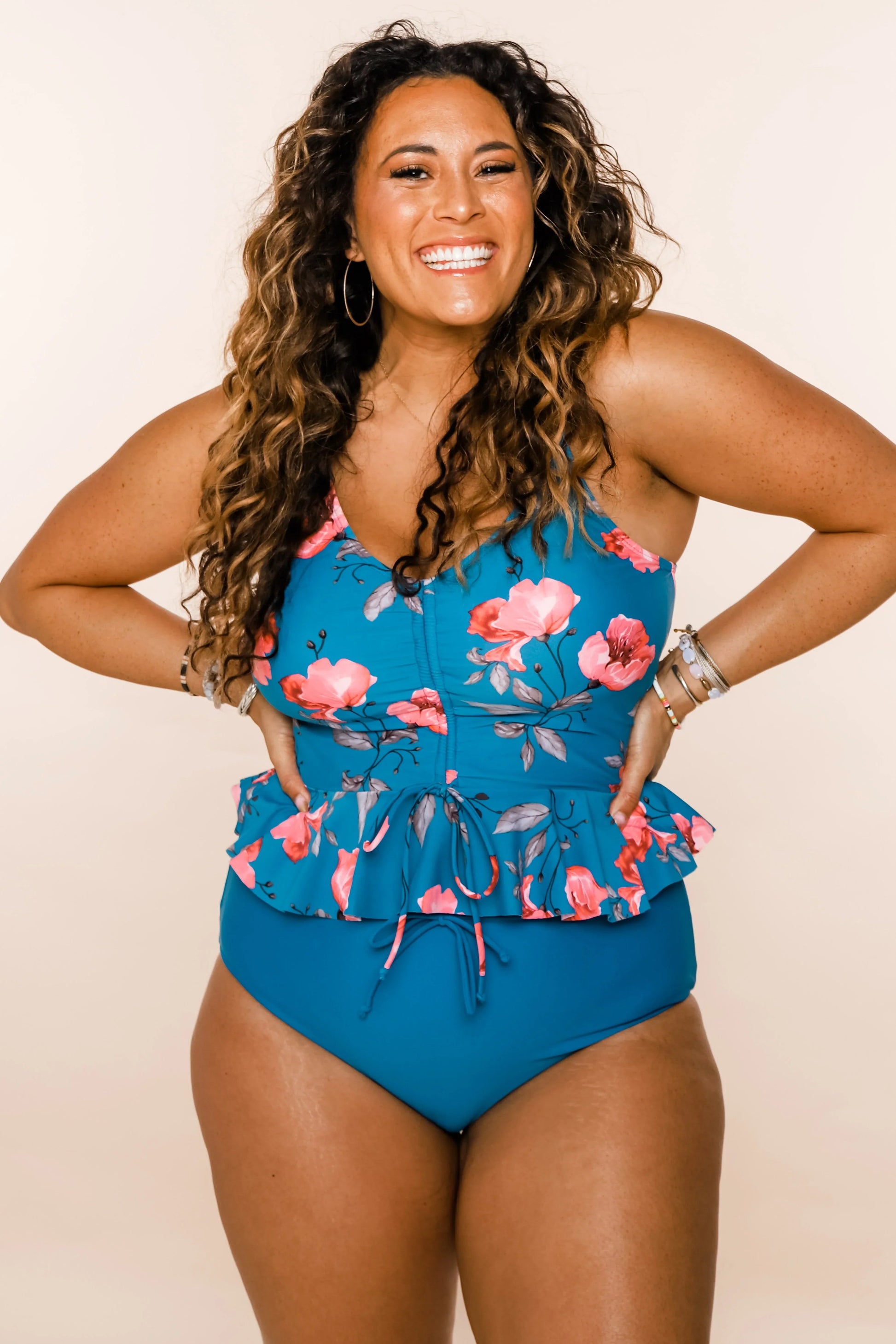  Phi Phi Top | Blue Floral | Final Sale