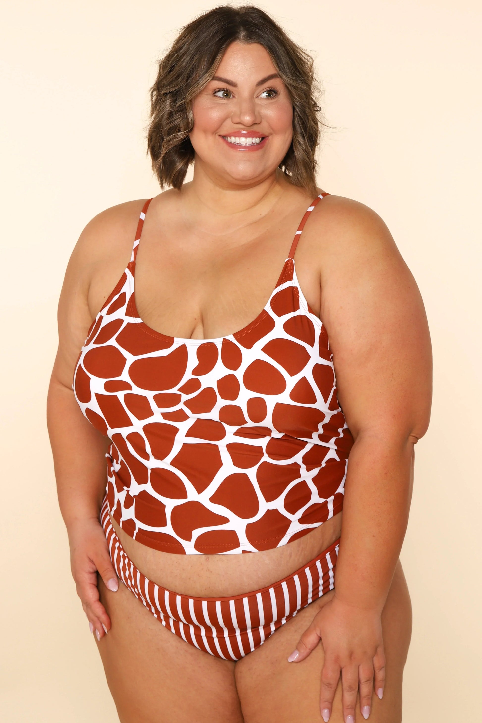  Centara Top | Giraffe Print | Final Sale