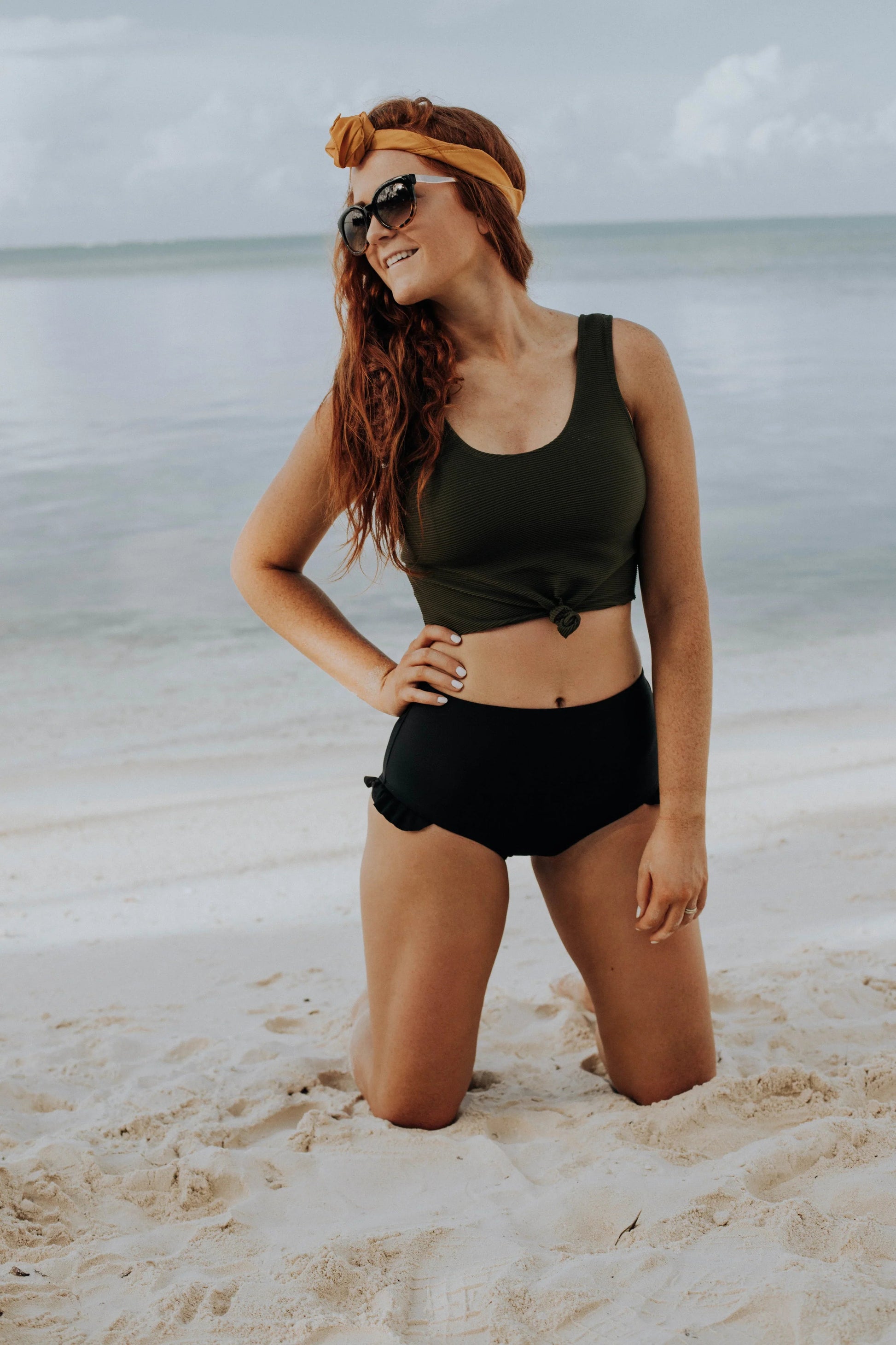  Traveler Top | Olive Rib Knit