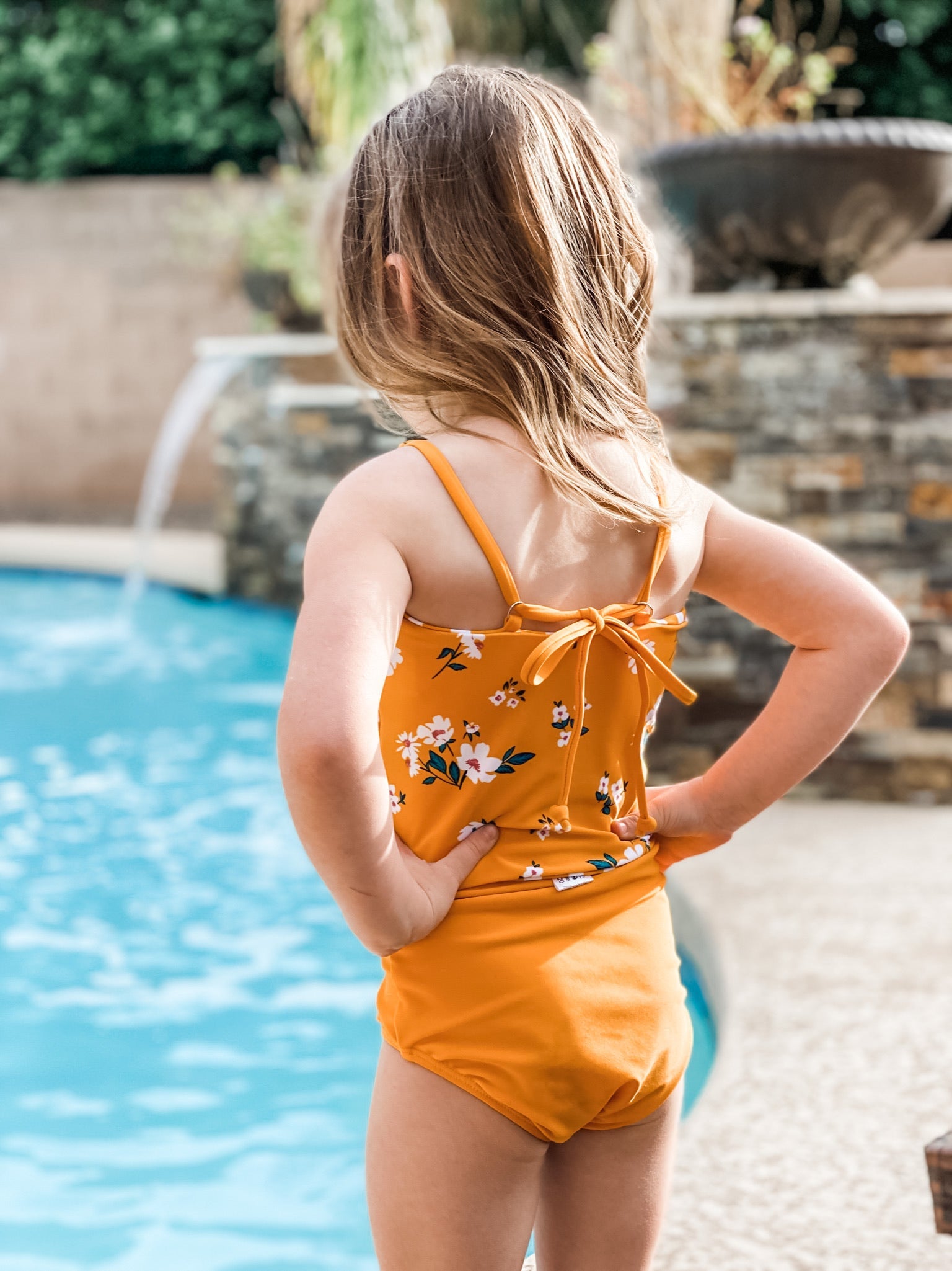  Mini Centara Reversible Top | Mango Stripe/Floral | Final Sale